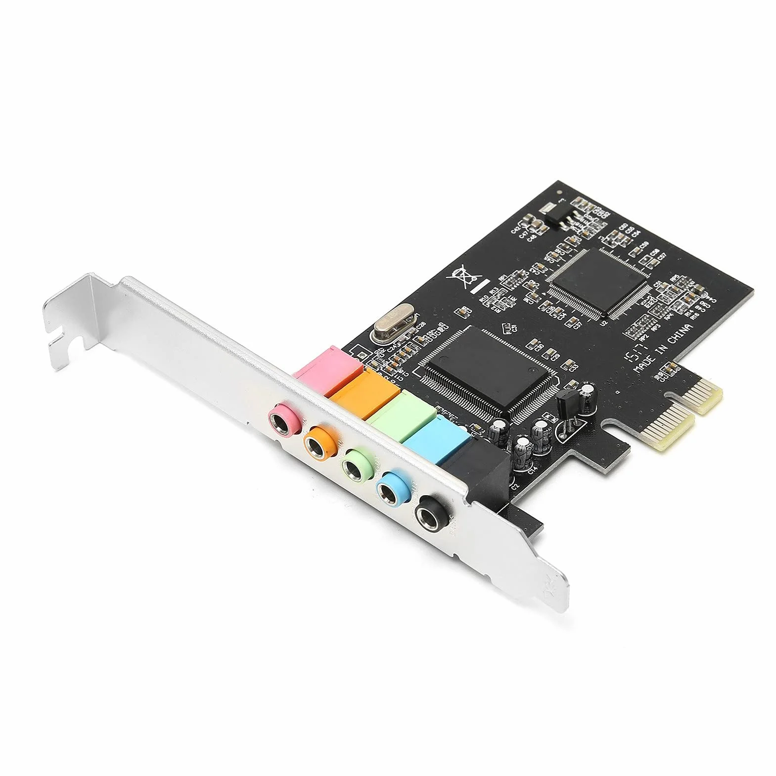 Tarjeta de sonido de audio PCI-E, escritorio CMI8738 5.1 chip de audio multicanal con CD controlador para 7 / Vista / XP 32/64-bit