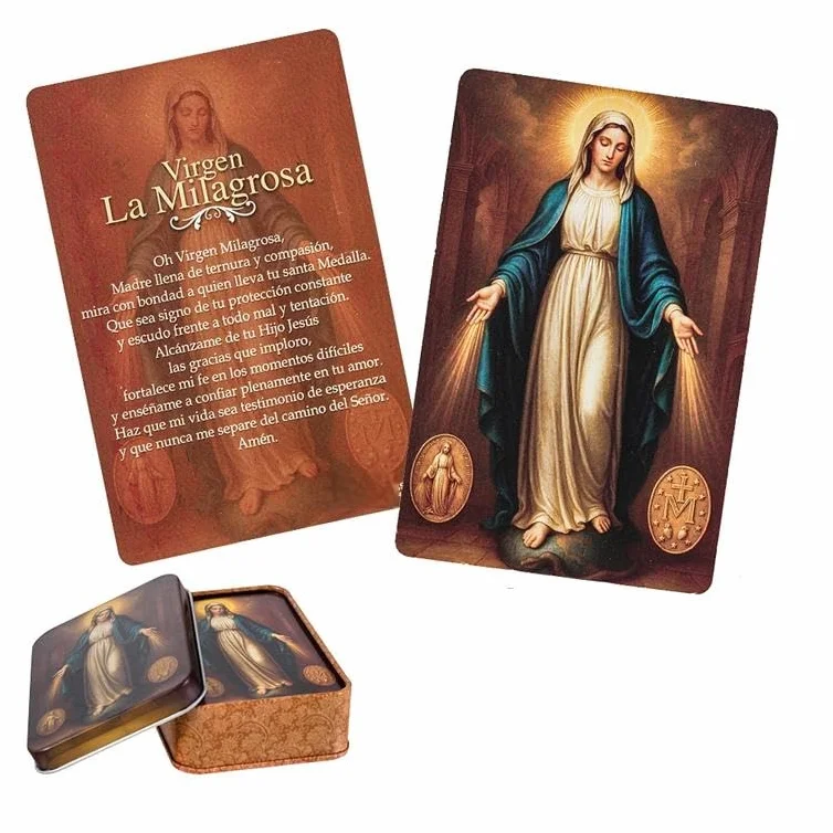 DRW Estampitas Virgen Milagrosa 60 Unidades 6x1x9 cm