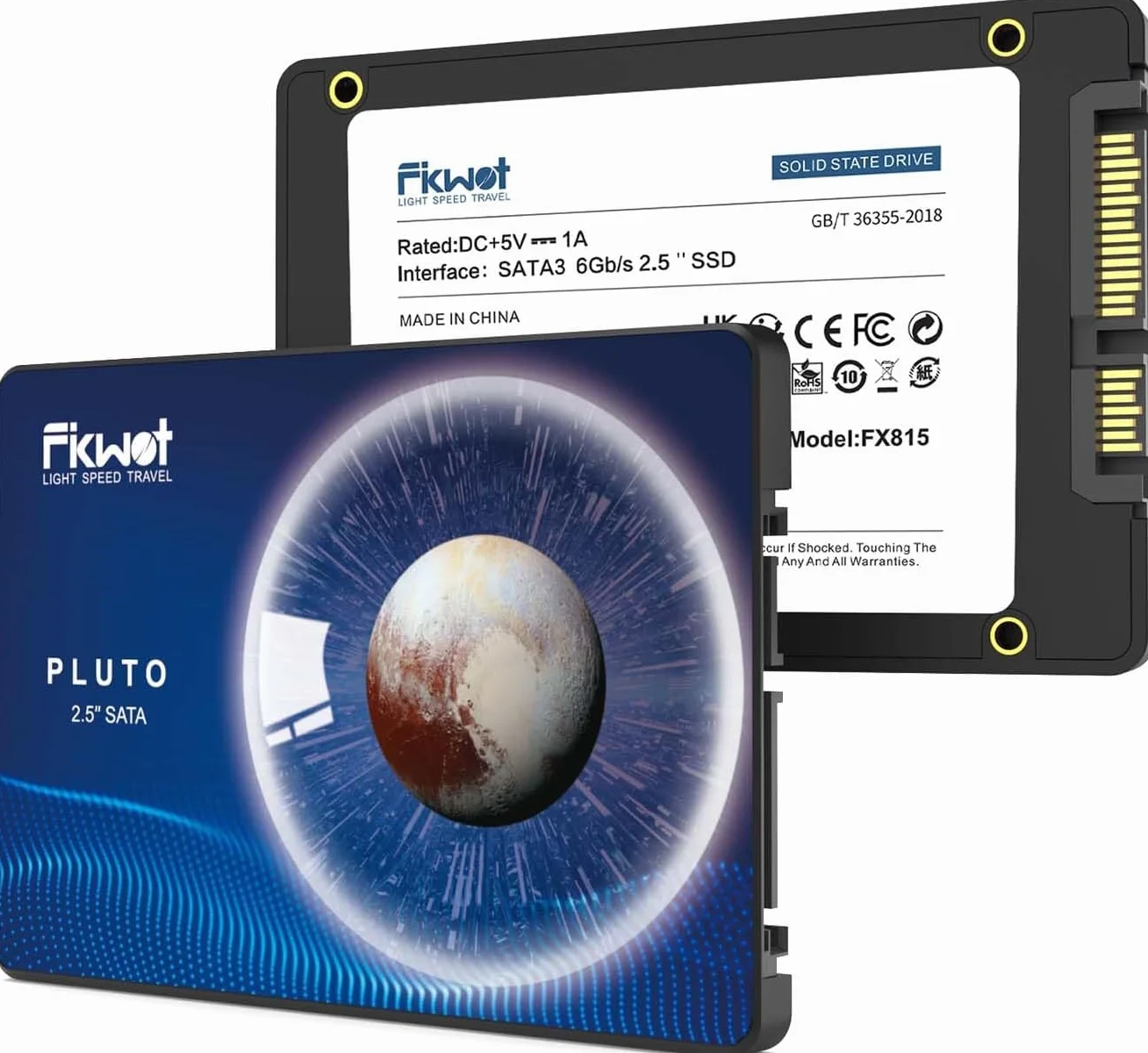 Fikwot FX815 SSD 256GB SATA III Disco Sólido Interno 2.5 Pulgadas, 6GB/s, hasta 550 MB/s para Actualización de Portátiles y Escritorios