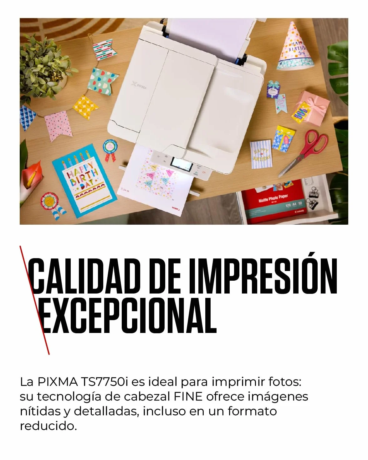 Canon PIXMA TS7750i – Impresora Multifunción, Copiadora y Escáner para Uso Doméstico | Conexión Inalámbrica Desde tu Smartphone | con PIXMA Print Plan