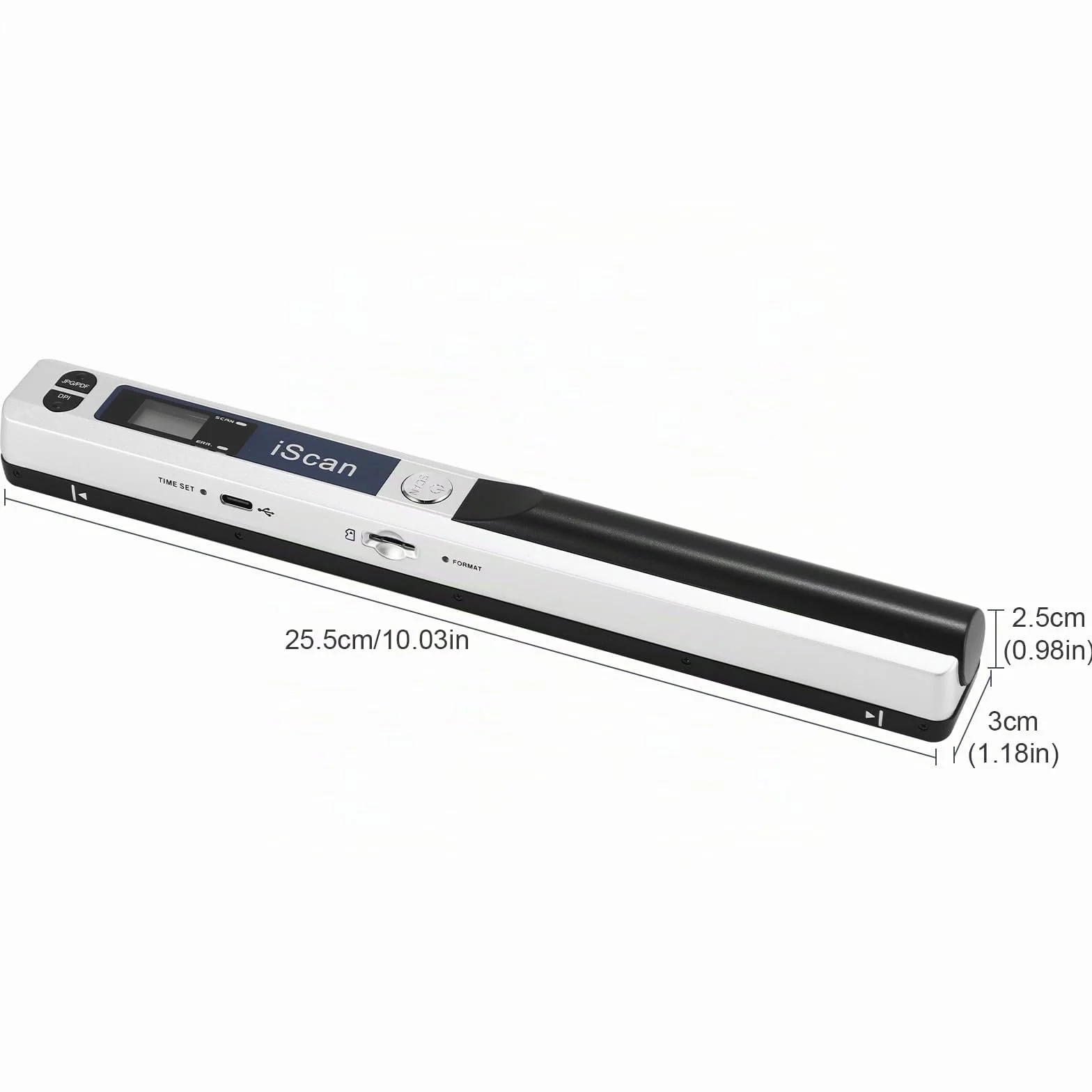 Escáner portátil de documentos 900DPI USB A4 color JPG PDF