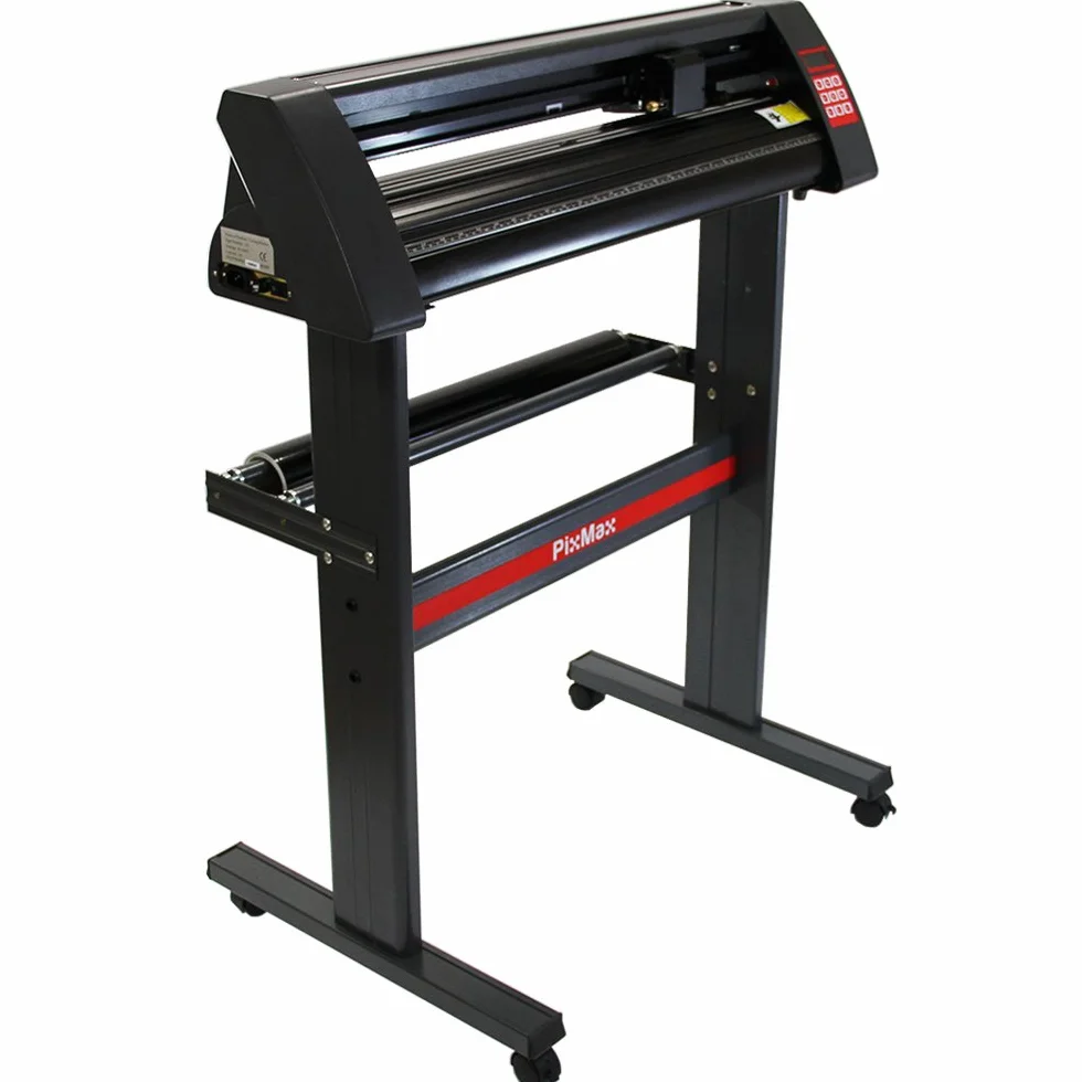 PixMax Plotter de Corte de Vinilo 72cm Cortador Cortadora de Vinilo con Software SignCut Pro,3 Hojas Roland,Funda Protectora+Kit para Eliminar Vinilos Excesos GRATIS Compatible con Microsoft Windows