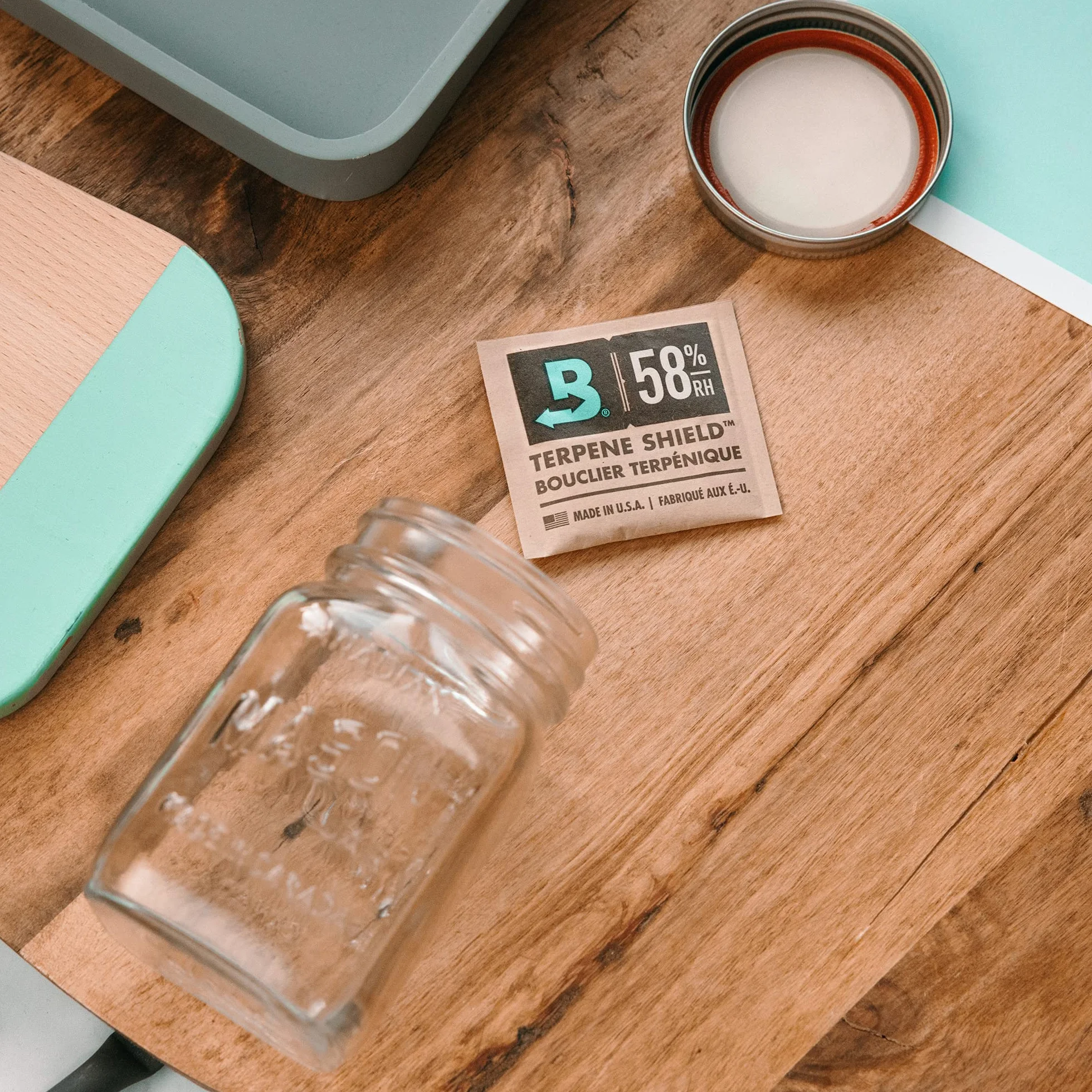 Boveda Bolsitas para almacenar remedios naturales Control doble de la humedad 58% HR Tamaño 8 para 30 g Pack de 10
