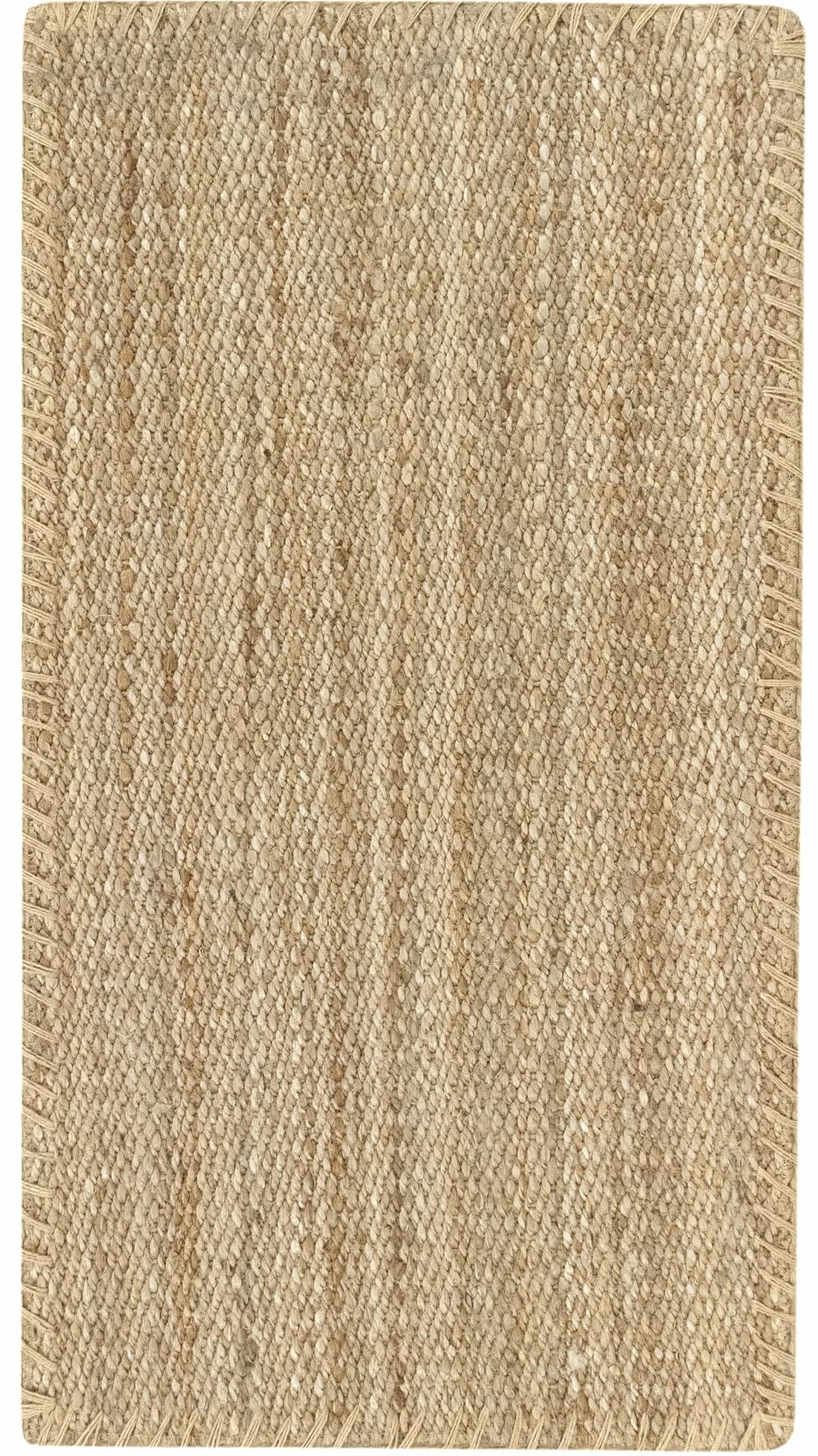 HAMID - Alfombra de Yute Granada 100% Fibra de Yute Natural, Alfombra Suave, Tejida a Mano, Alfombra de Salón, Comedor, Dormitorio, Pasillos, Entrada, Color Natural (110x60cm)