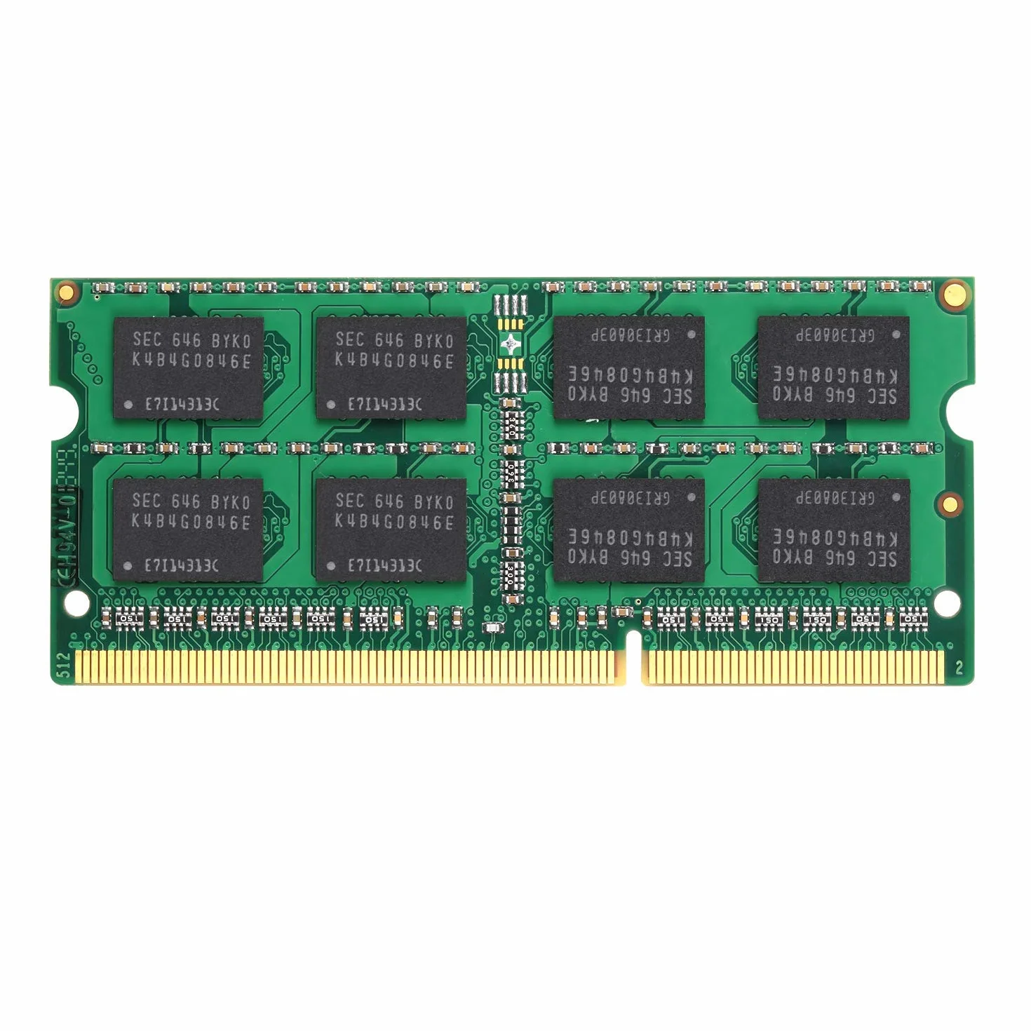 8 GB DDR3L 1600MHz PC3-12800 PC3L 12800S Non Buffered Non-ECC 1,35 V CL11 2Rx8 Dual Rank 204 Pines SODIMM Ordenador portátil Módulo de Memoria actualizado 8 GB