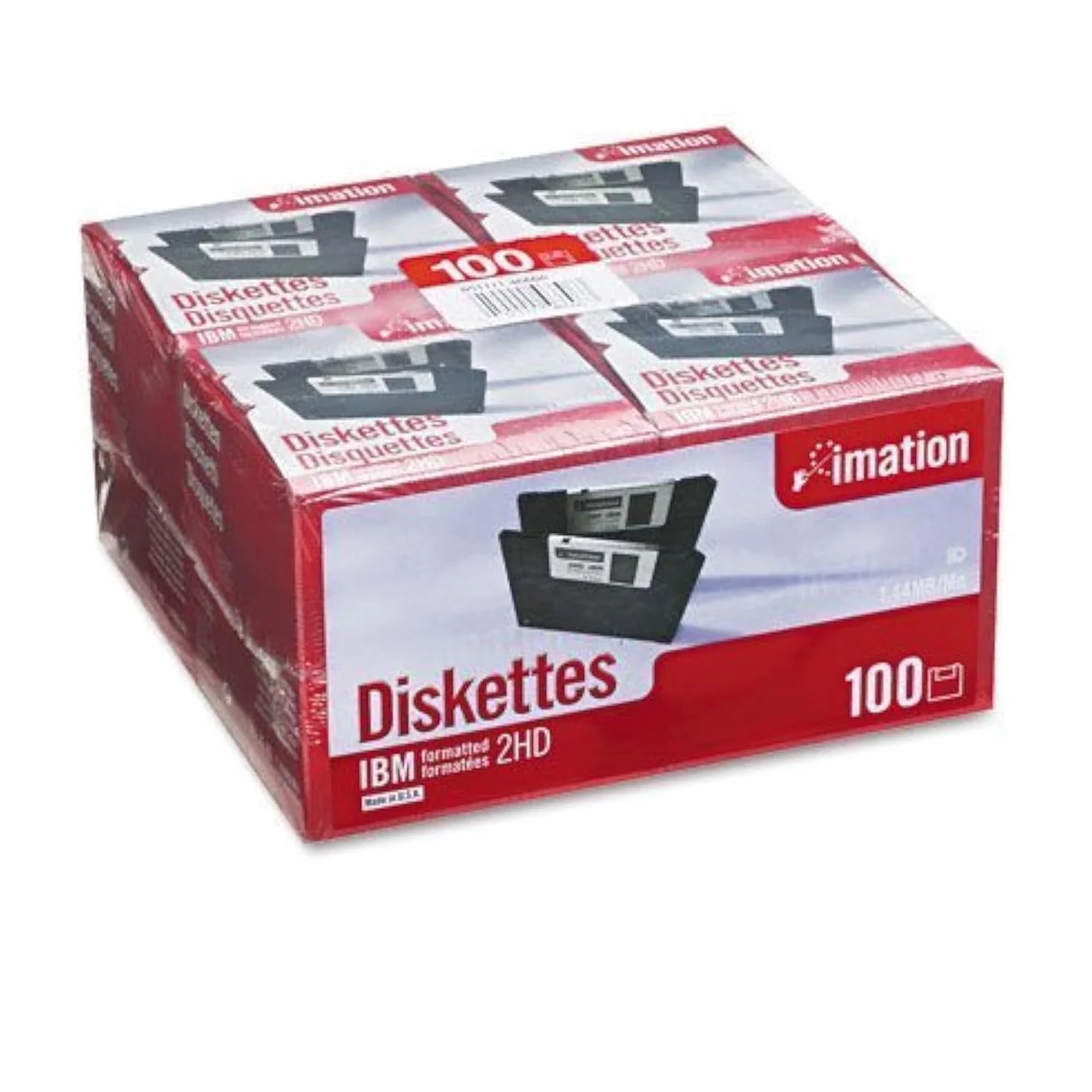 Imation productos – Imation – Discos de 3,5 ", ibm-formatted, DS/HD, 100/Pack – se vende como 1 unidades – rentable. – bajo par reduce la unidad de disquete. Desgaste – antiestático diseño. – Le. -