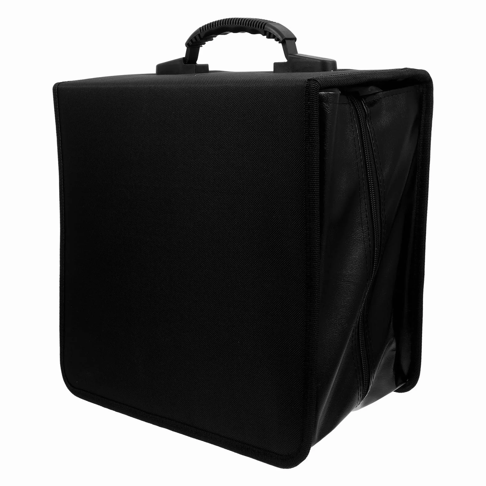YARNOW Estuche de Almacenamiento para CD y Dvd con Capacidad para 500 Discos, Diseño Portátil de Material Sintético Pu con Asa, Adecuado para Viajes y Uso en Casa