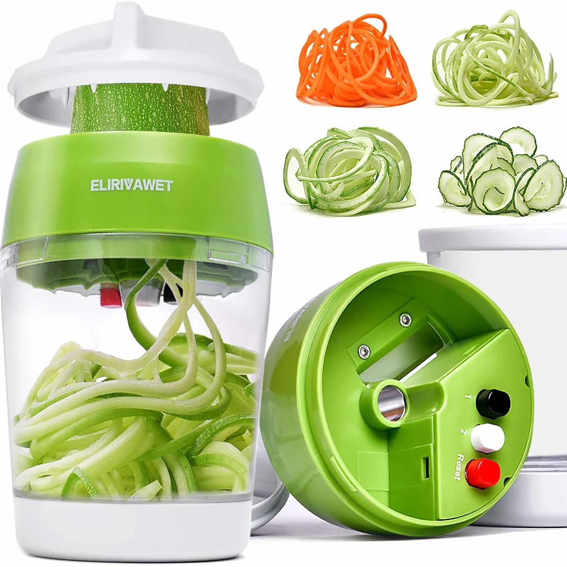Cortador Rallador de Verdura 5 en 1 Espiralizador Veggetti Slicer Manual