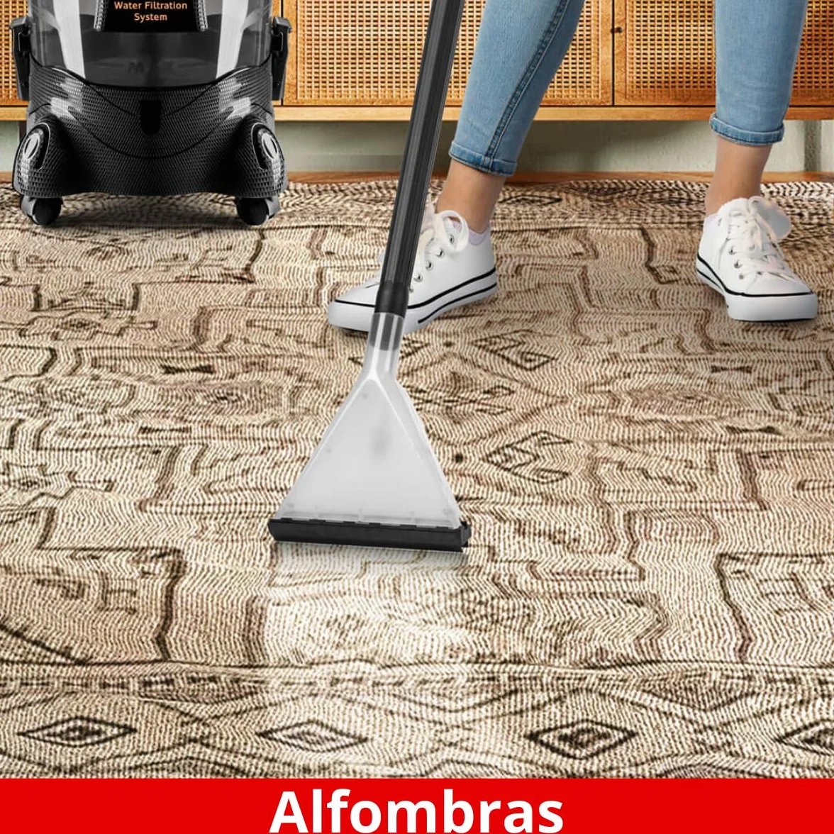 Haeger Lava-Aspiradora Multifunción para Alfombras, Moquetas, Tapicería y Coche, Limpiador de Manchas, Aspiradora Seco y Húmedo, Filtro de agua, 1200W