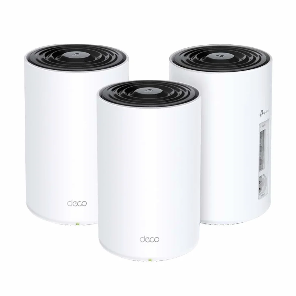 TP-Link Deco PX50 (3-Pack) - Sistema WiFi 6 AI Mesh+PLC, AX3000+G1500 Doble Banda 2.4 GHz/5 GHz, Cobertura hasta 400 m2,Conecta hasta 150 Dispositivos, 3X Puertos GigabIt por Unidad,MU-MIMO
