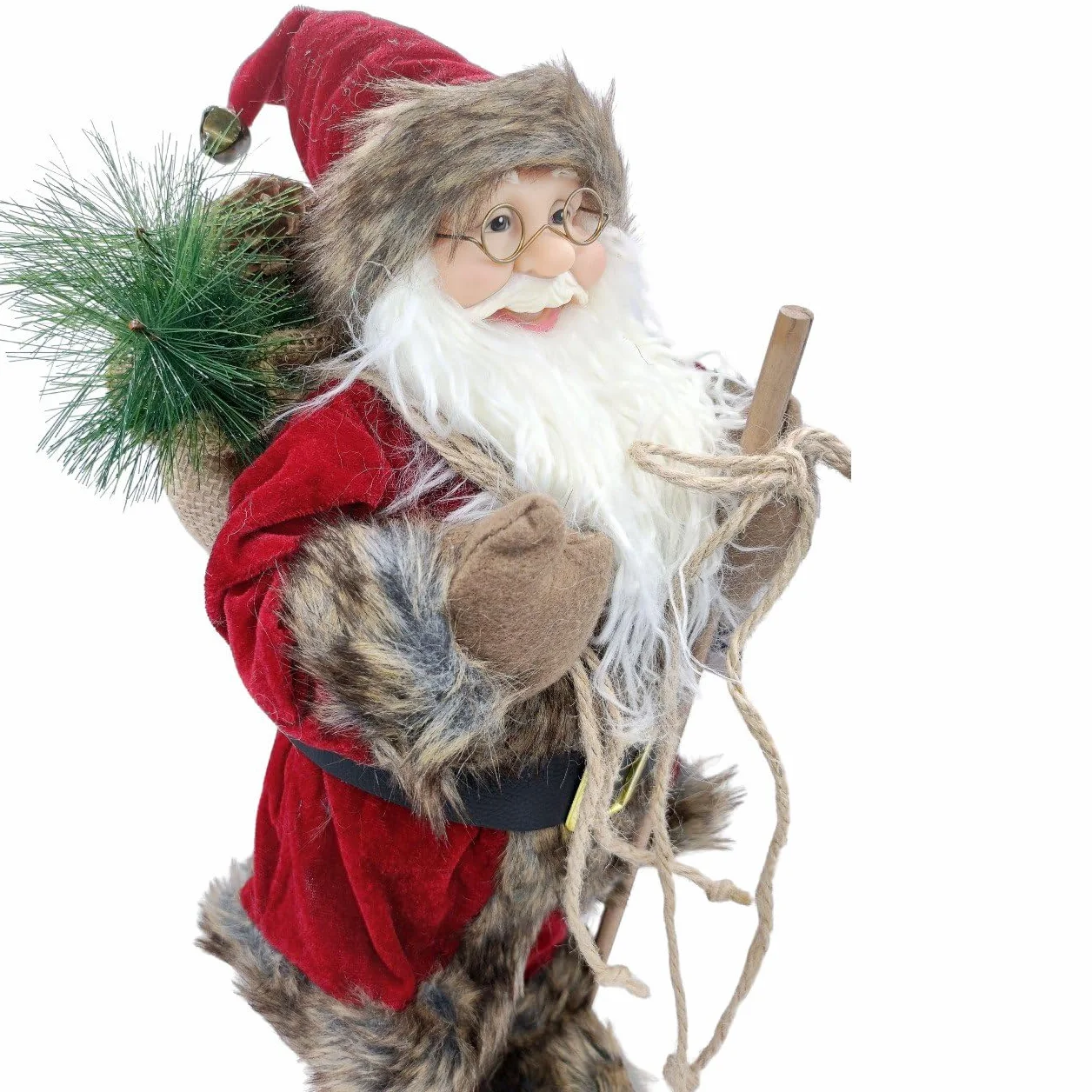 Figura de Papá Noel Santa Claus 60 cm 80 cm rojo blanco decoración navideña regalo