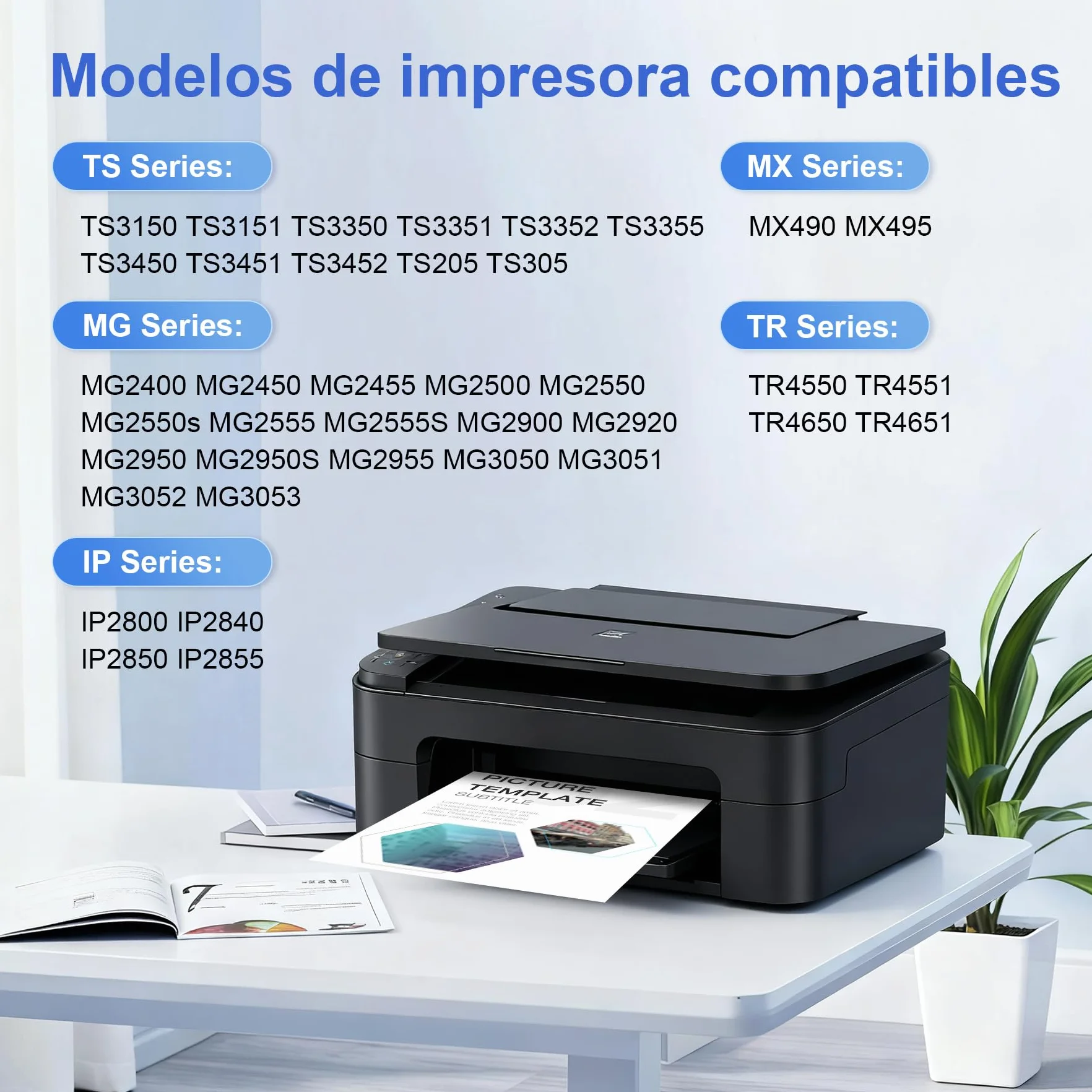 ONLYU PG545XL CL546XL Cartuchos de Tinta Remanufacturado para Canon 545 546 XL Compatible con Pixma TS3350 TS3150 TS3450 TS3351 MG2550S MG2550 MG2950 TR4650 TR4550 TR4551 MX495 (Negra y Color)