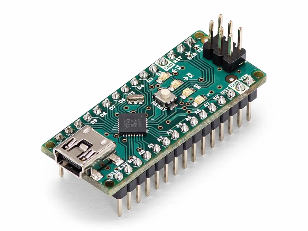 Arduino Nano [A000005] - Placa de Desarrollo compacta y Potente, Compatible con Arduino IDE, Ideal para proyectos electrónicos, Robots, autómatas y Aplicaciones de Bricolaje.