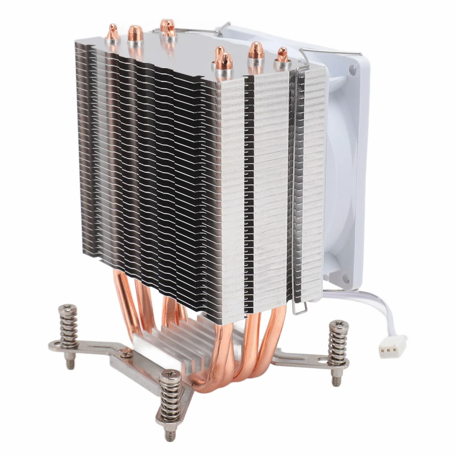 Dioche Enfriador de CPU 2011-3 Ventilador de Refrigeración de CPU de Actualización 2024 de 3,54 Pulgadas con 4 Tubos de Calor, Enfriador de Aire de con Rodamiento Hidráulico para Placas Base 2011: