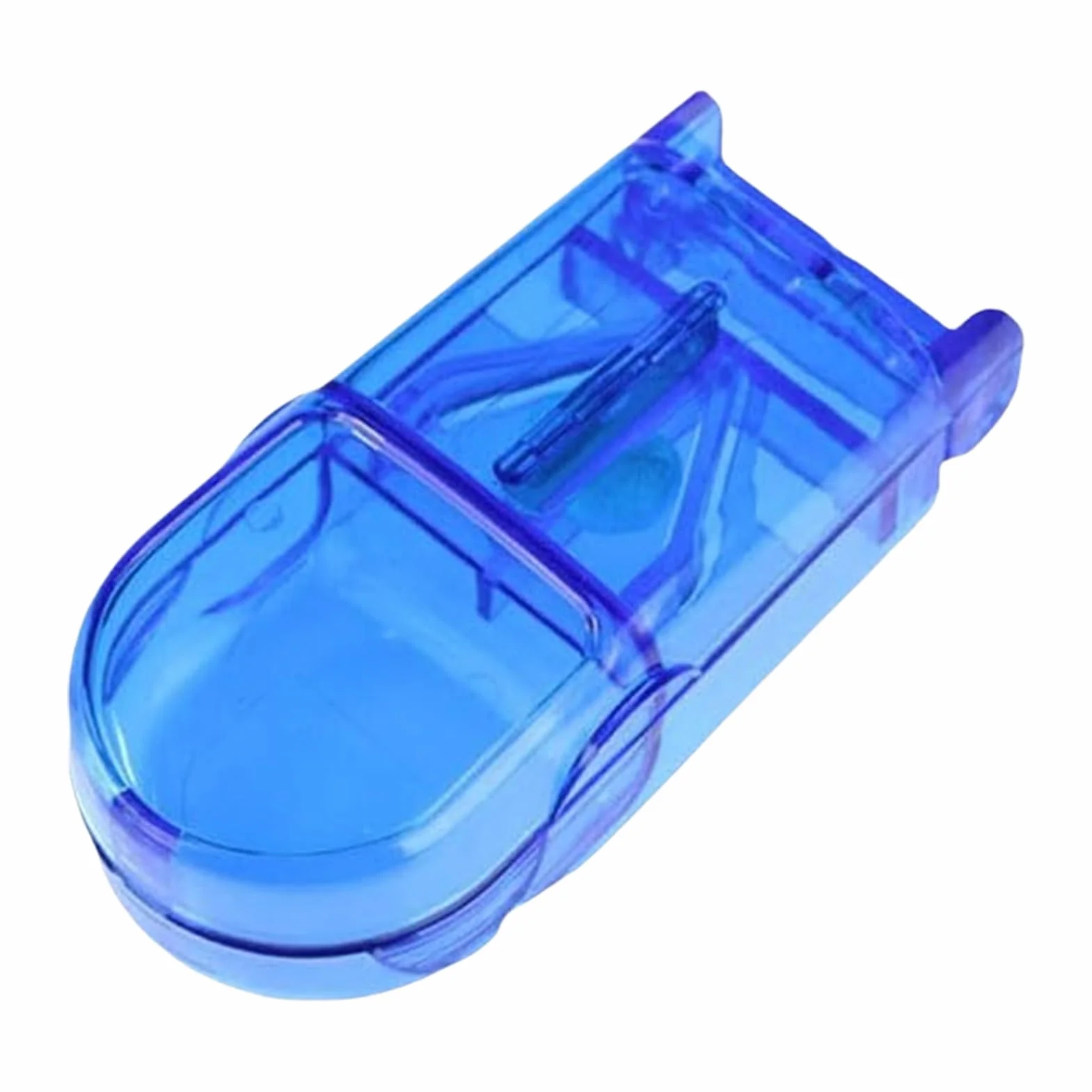Cortador De Pastillas 2 En 1 con Almacenamiento, Divisor Portátil para Medicamentos