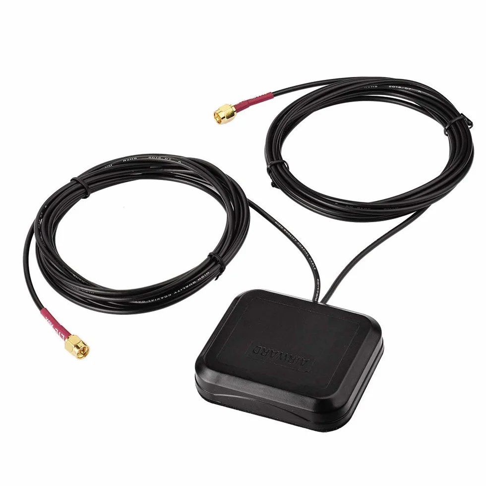 Superbat Antena 4G LTE Doble Banda Mimo 698-2700MHz con Montaje Adhesivo, Antena Omnidireccional SMA Macho Impermeable para Router 4G LTE, Puerta de Enlace Celular, WiFi Hotspot, Módem USB etc