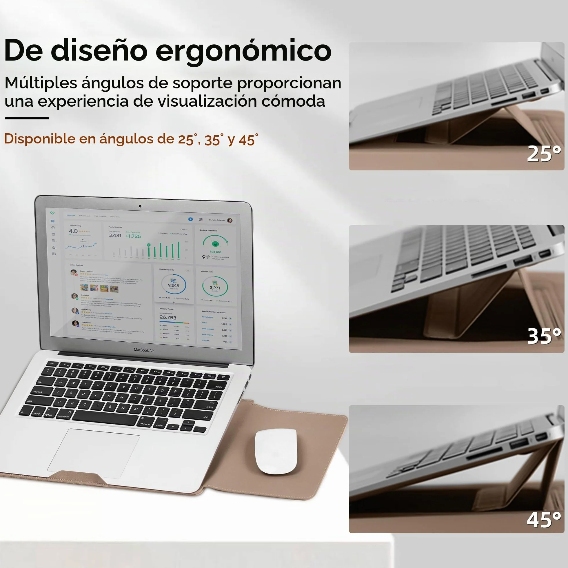 13-14 Pulgadas Funda Protectora Portátil, Soporte (Amarillo) | Laptop Funda Delgada para Mac Neo 13" 2026, Mac Air 13" (2026-2018),Mac Pro 13-14" (2026-2020), Bolsa Cargador Incluida