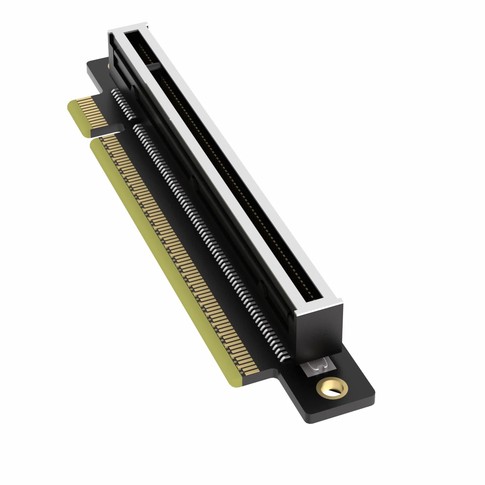 GLOTRENDS PA17 PCIe 5.0 X16 Tarjeta adaptadora elevadora, ángulo Izquierdo y Perfil bajo para instalación en servidores 1U/2U.