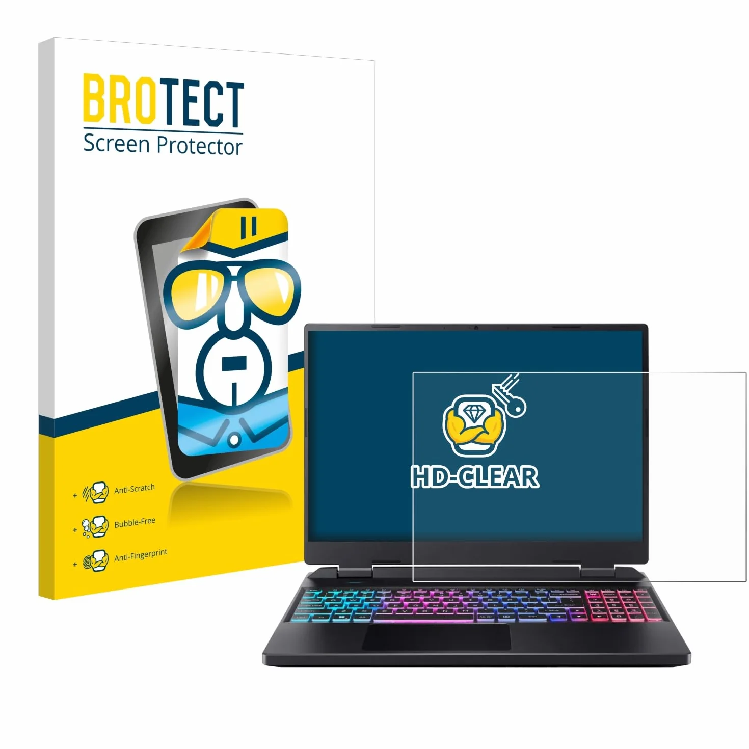 BROTECT Protector Pantalla para Acer Predator Helios Neo 16 Protector Transparente Anti-Huellas