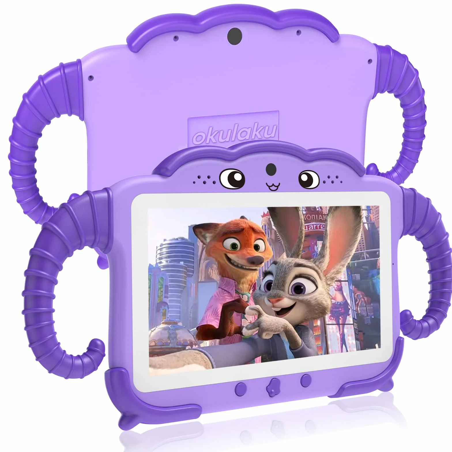 Tableta Infantil de 7 Pulgadas para Niños de 3-14 Años, Android con Funda, 2 GB+32 GB, Protección, GMS Certified, WiFi, Cámara Dual, Google Play Store