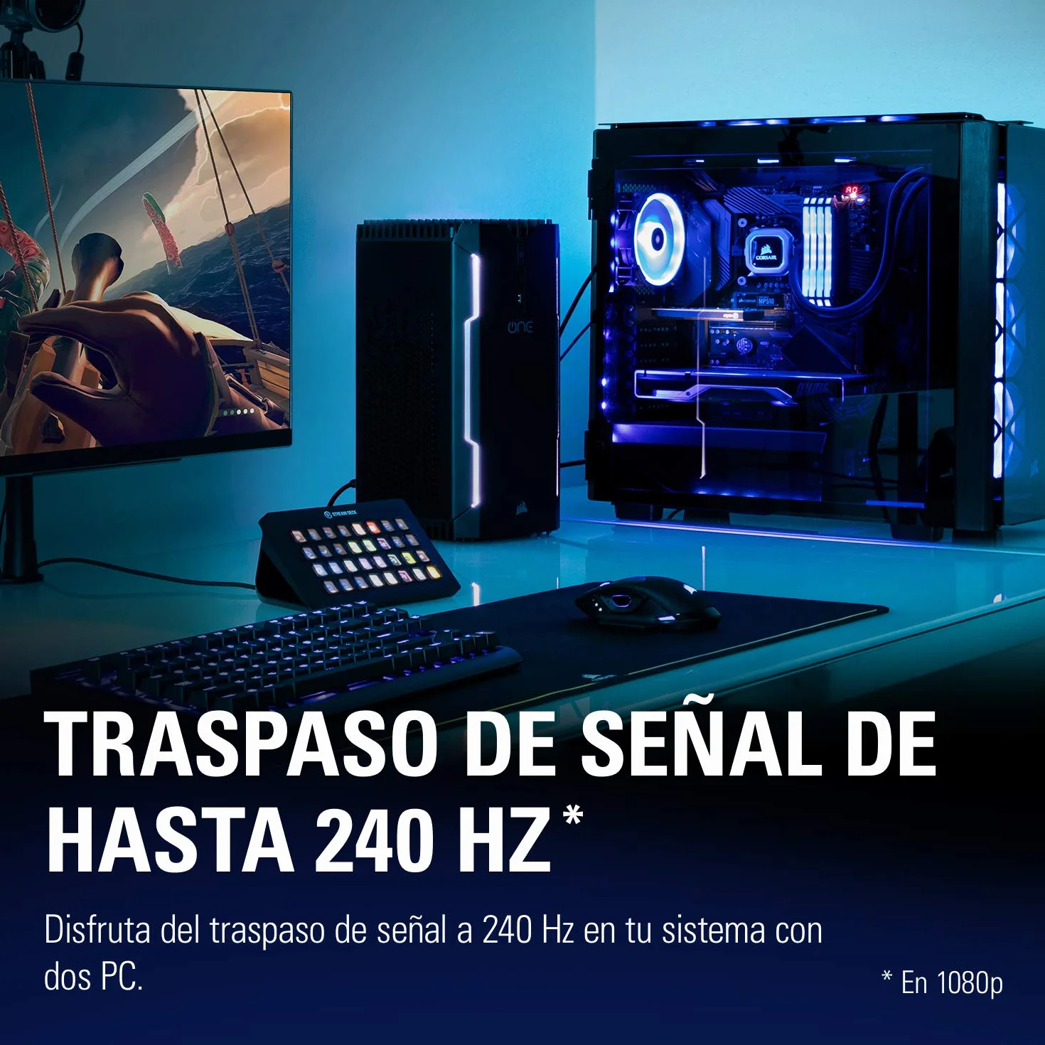 Corsair Game Capture 4K60 Pro MK.2 - Captura y traspaso de señal a 4K 60FPS HDR Captura, PCI x4 (Interno), Tecnología Visualización Instantánea de latencia ultrabaja
