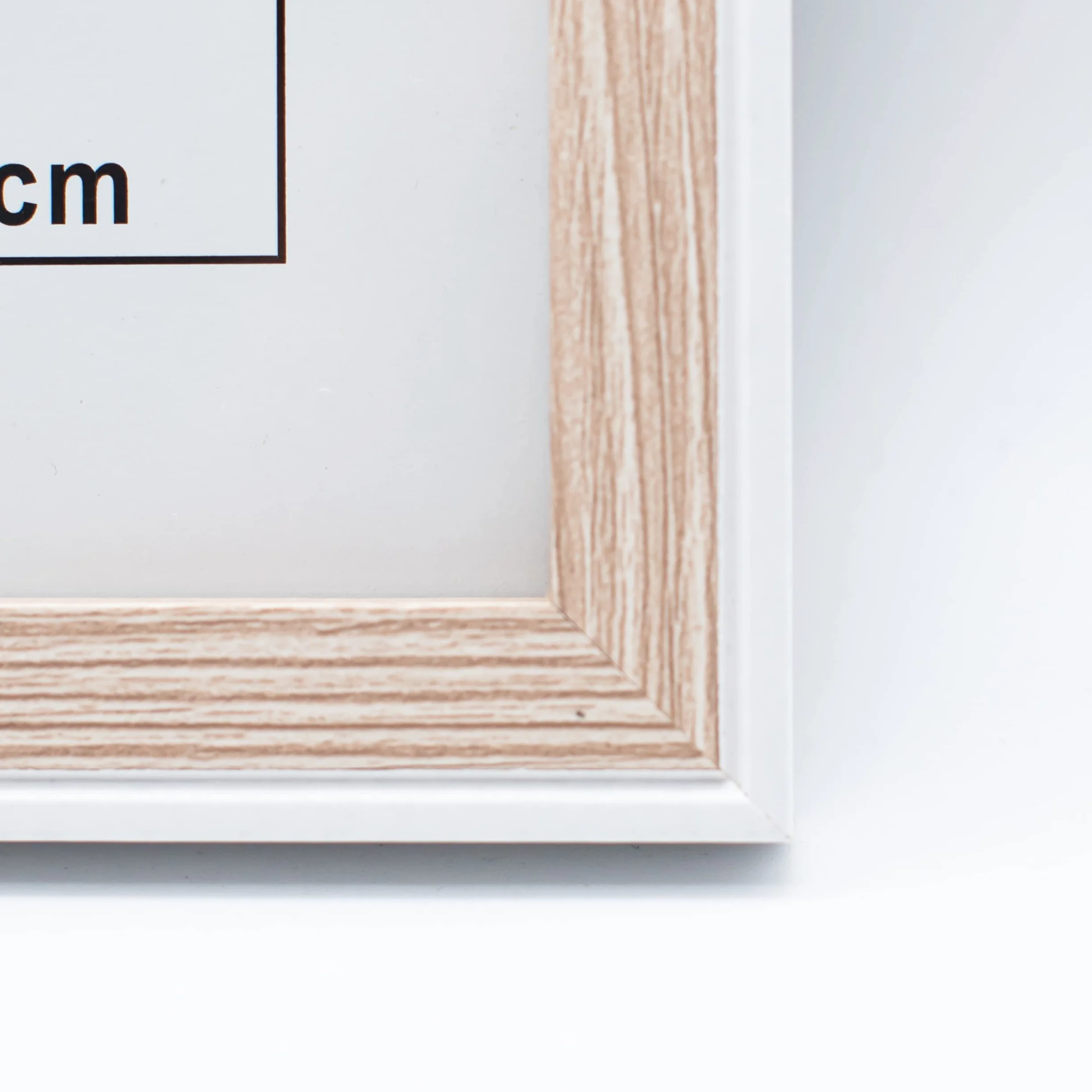 BESCH Marco de Foto 13x18cm Madera Blanca 5x7 Pulgadas Soporte de Pie