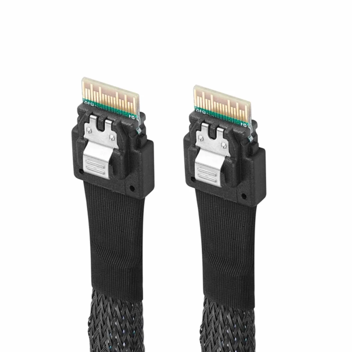 CY Slimline SAS 4.0 SFF-8654 4i 38pin Host a SFF-8654 Slim SAS Target Cable PCI-Express 4X Cable 40cm