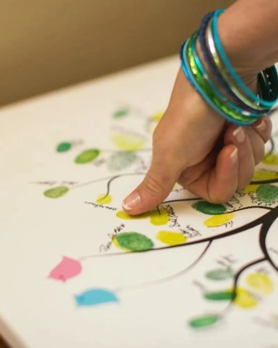 Árbol de huellas comunión niño niña | Lámina huellas personalizada | Alternativa libro firmas boda evento | Sin marco