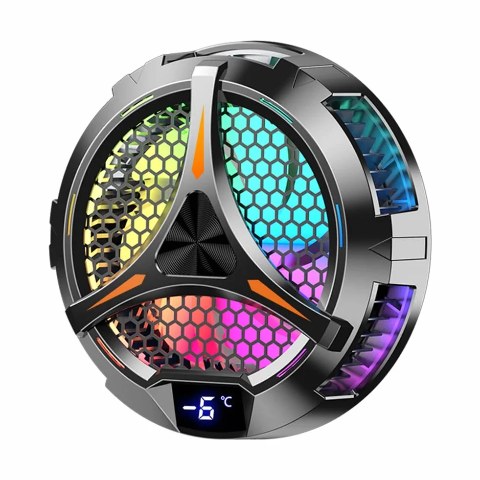 X42 Tablet Radiator Tablet Cooler RGB Colorful Lighting 10Cm Magnetic Semiconductor Cooler Cooling Fan para Tablet