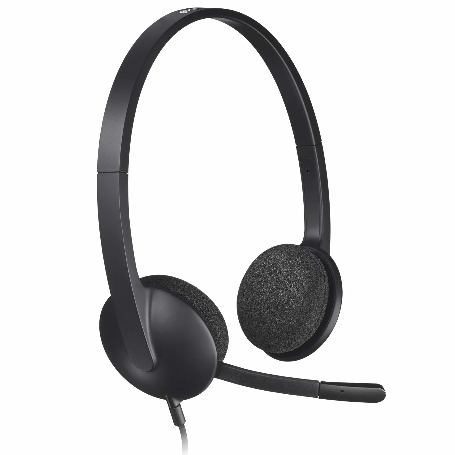 Logitech H340 Auriculares con Cable, Sonido Estéreo con Micrófono con Supresión de Ruido, USB, PC/Mac/Portátil/Chromebook - Negro
