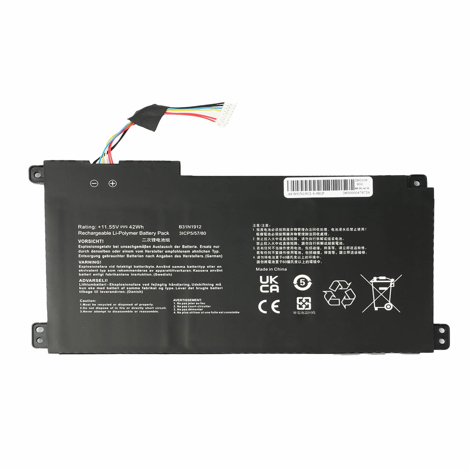 B31N1912 C31N1912 Batería para ASUS VivoBook Go 14 E410MA L410MA E410KA E510KA E510MA R429MA L510MA F414MA E510MA-EJ614 F414MA-EK1890WS