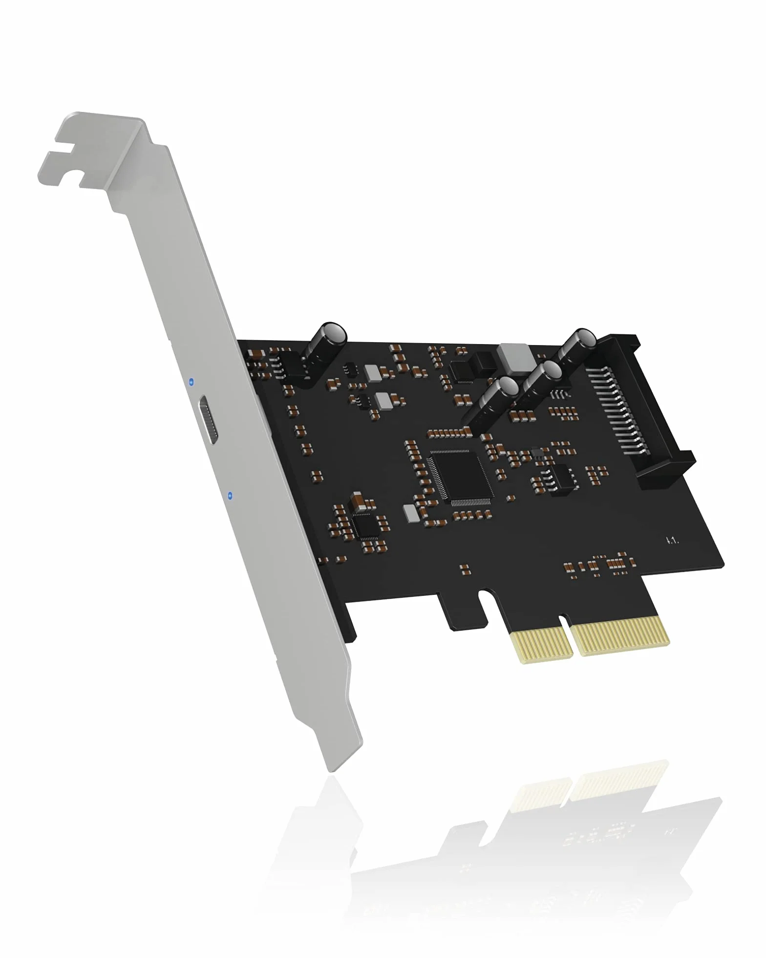 ICY BOX Tarjeta USB 3.2 con Puerto USB 3.2 Gen 2x2 (20 Gbps), USB-C, instalación en Ranura PCIe, IB-PCI1901-C32