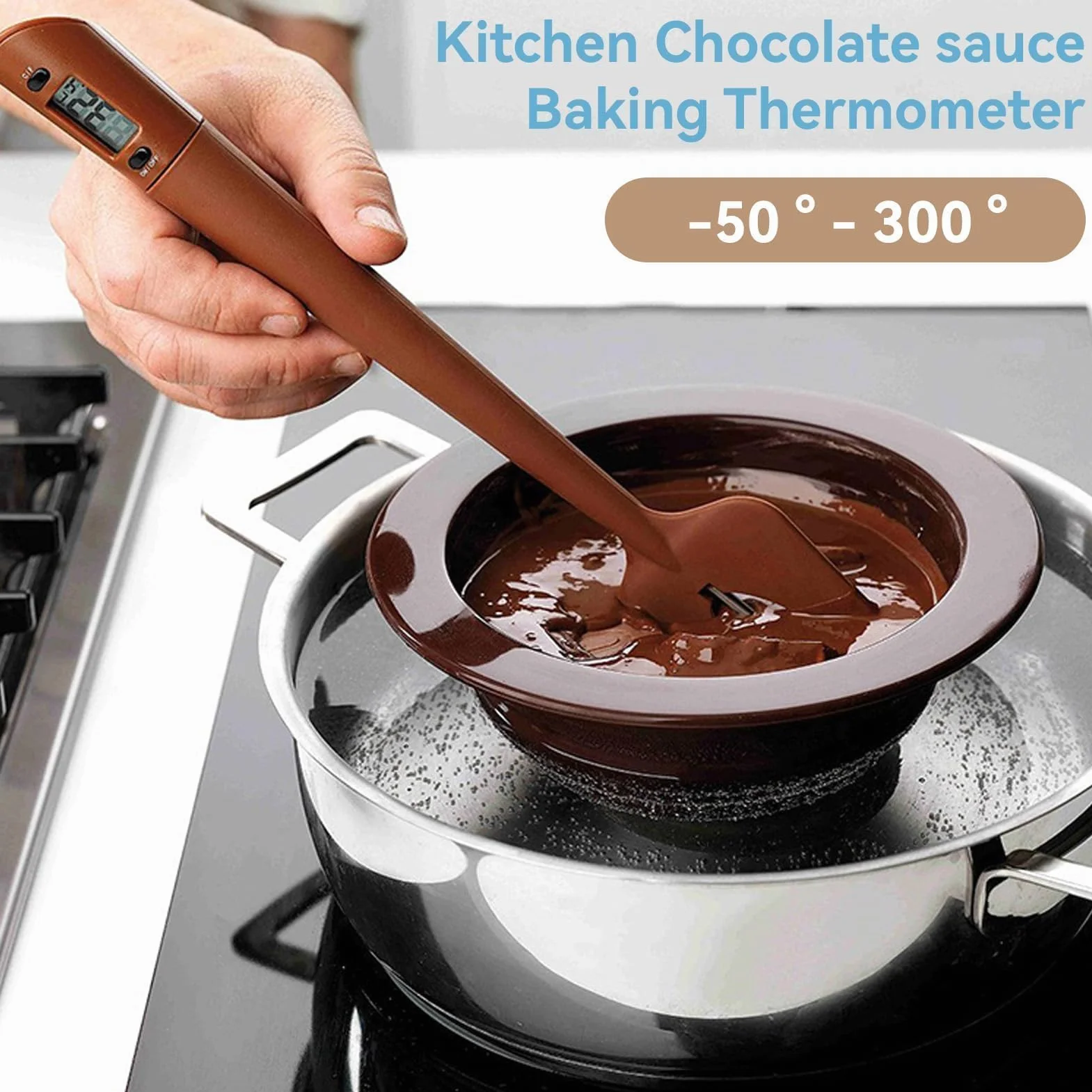 Termómetro Digital De Cocina Para Alimentos, Lectura Instantánea, Carne, Leche, Chocolate, Barbacoa