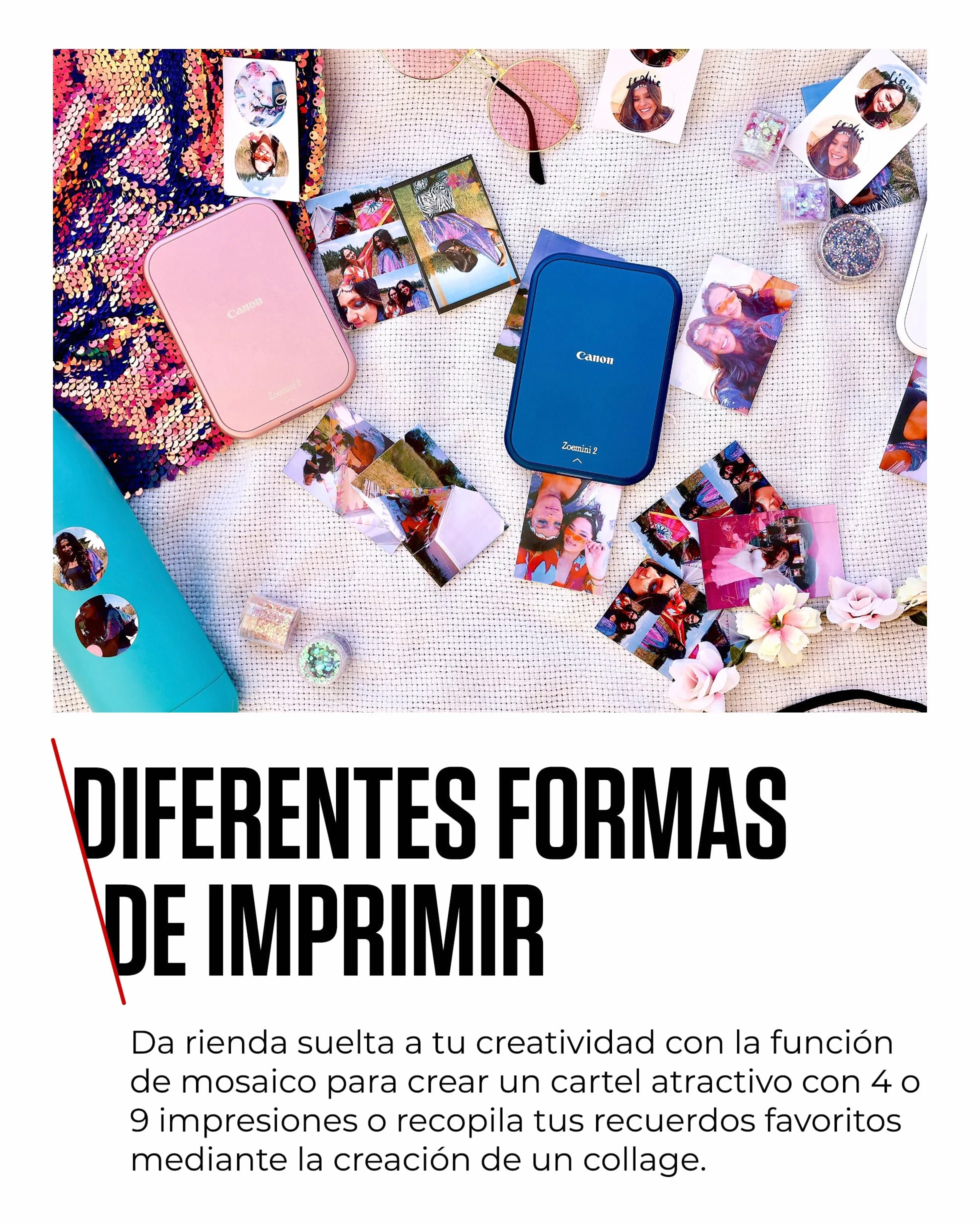 Canon Kit Zoemini 2 Impresora fotográfica + Papel fotográfico Zink 20 Piezas + Papel ZP-2030 (20 Hojas) + 10 Pegatinas Circulares (para Smartphone, USB C, Bluetooth, impresión móvil) Azul Marino