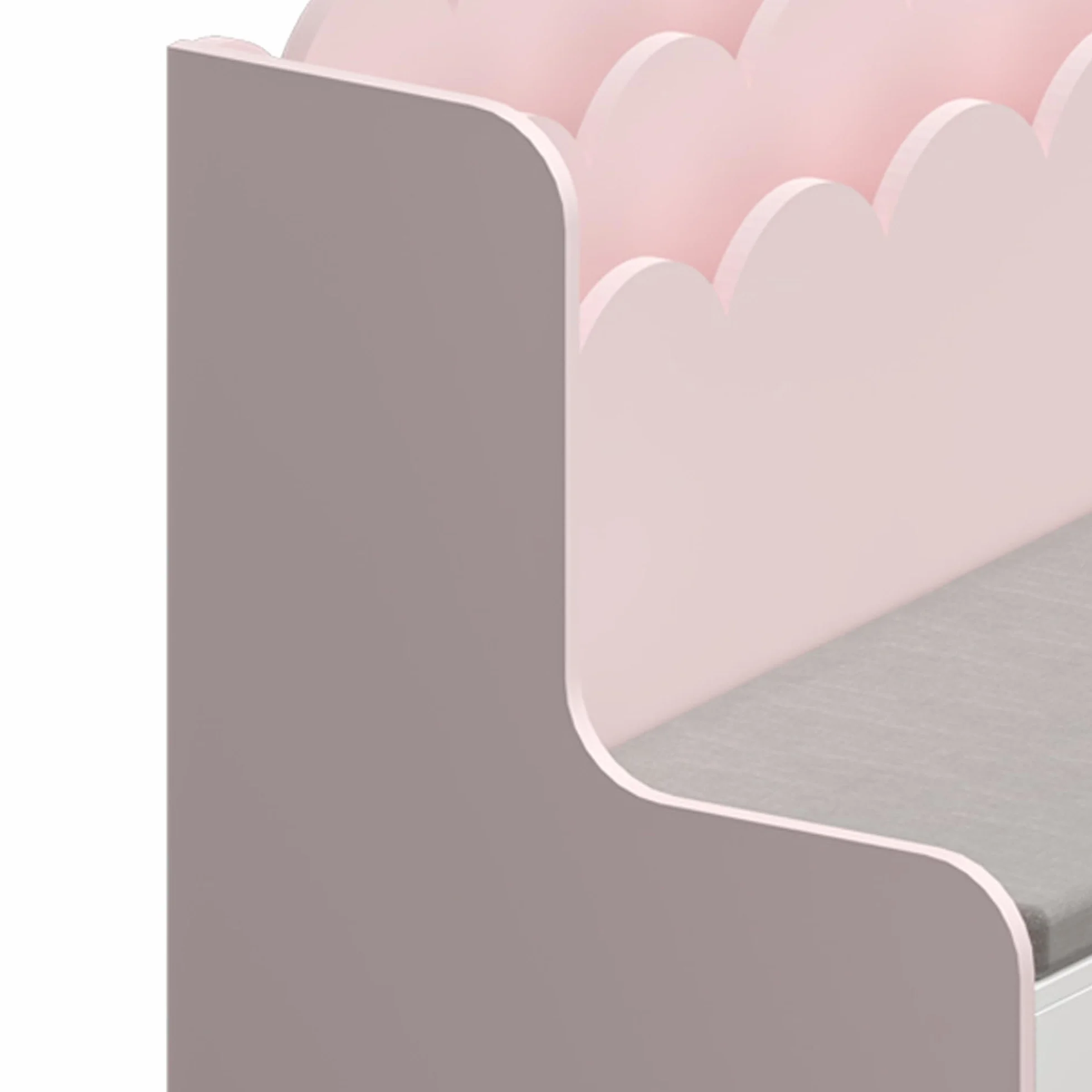 Vestnes Banco Infantil con Cajones Organizador Zapatero para Niños Cojín 100 x 45 x 70 cm Rosa/Blanco