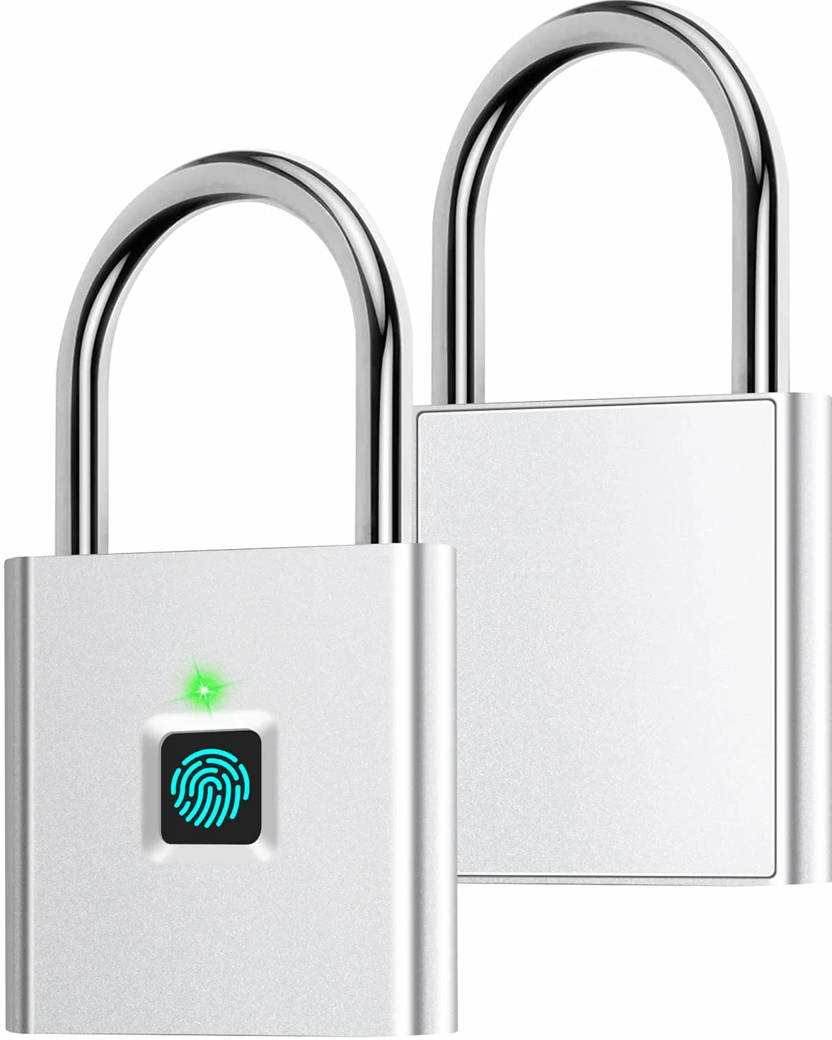 Candado de huellas dactilares, AICase Bluetooth Cerradura APP Desbloqueo, candado inteligente, bloqueo biométrico sin llave adecuado para bicicleta, casillero escolar, candado de casillero de gimnasio