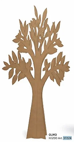 Árbol decorativo de cartón color habana 120 cm Made in Italy