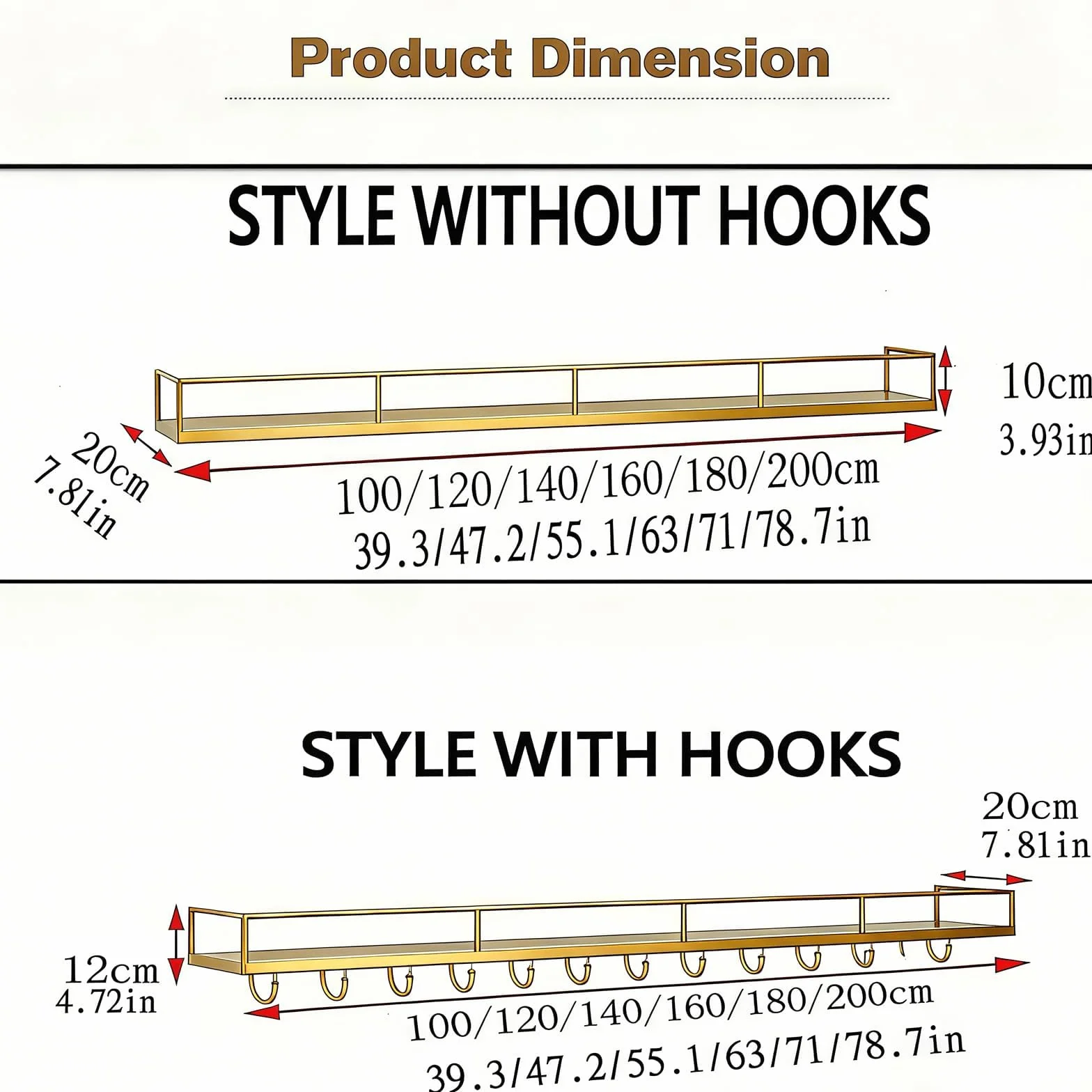 Portabotellas de Pared con Luces LED y Portavasos - Exhibidor de 3 Estantes para Vino, Estructura Metálica, 120cm, Oro