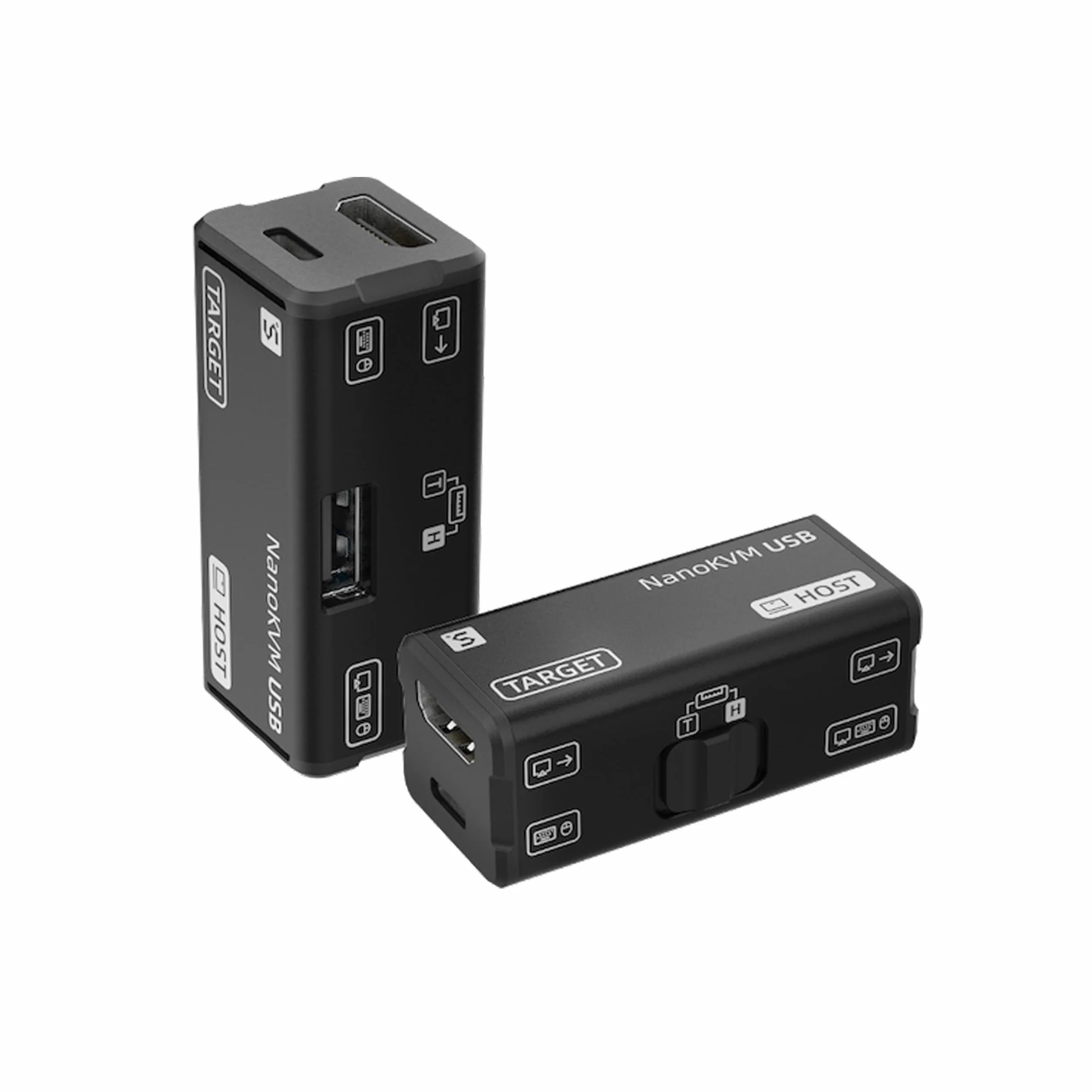 Sipeed NanoKVM-USB - Juego de mantenimiento de servidores, colaboración multidispositivo, KVM USB 4K de bolsillo para SBC, conmutador USB A, captura de vídeo 1080P, HDMI 4K en y salida de bucle (Kit1