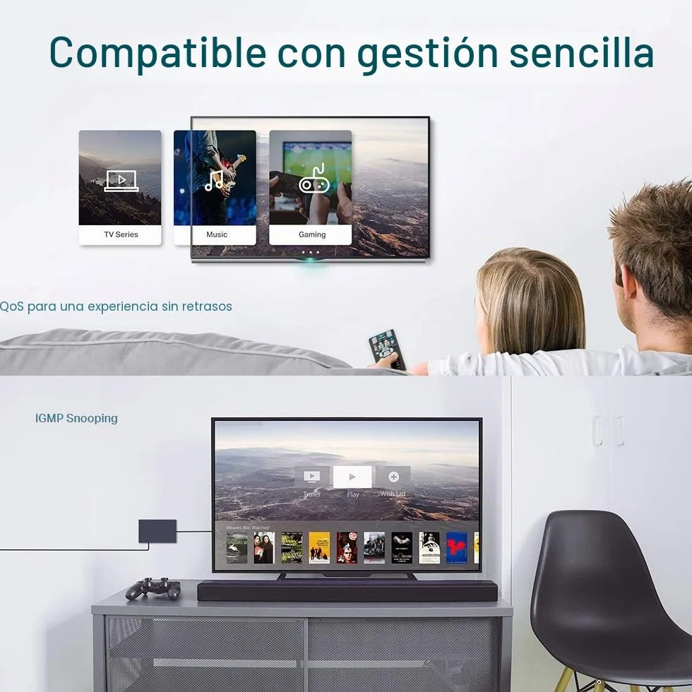 TP-Link TL-SG608E - Conmutador Ethernet Gigabit Gigabit (8 Puertos, Gigabit Hub RJ45, Switch Manageable, Ideal para Compartir Conexiones y Redes para pequeñas Empresas y oficinas domésticas