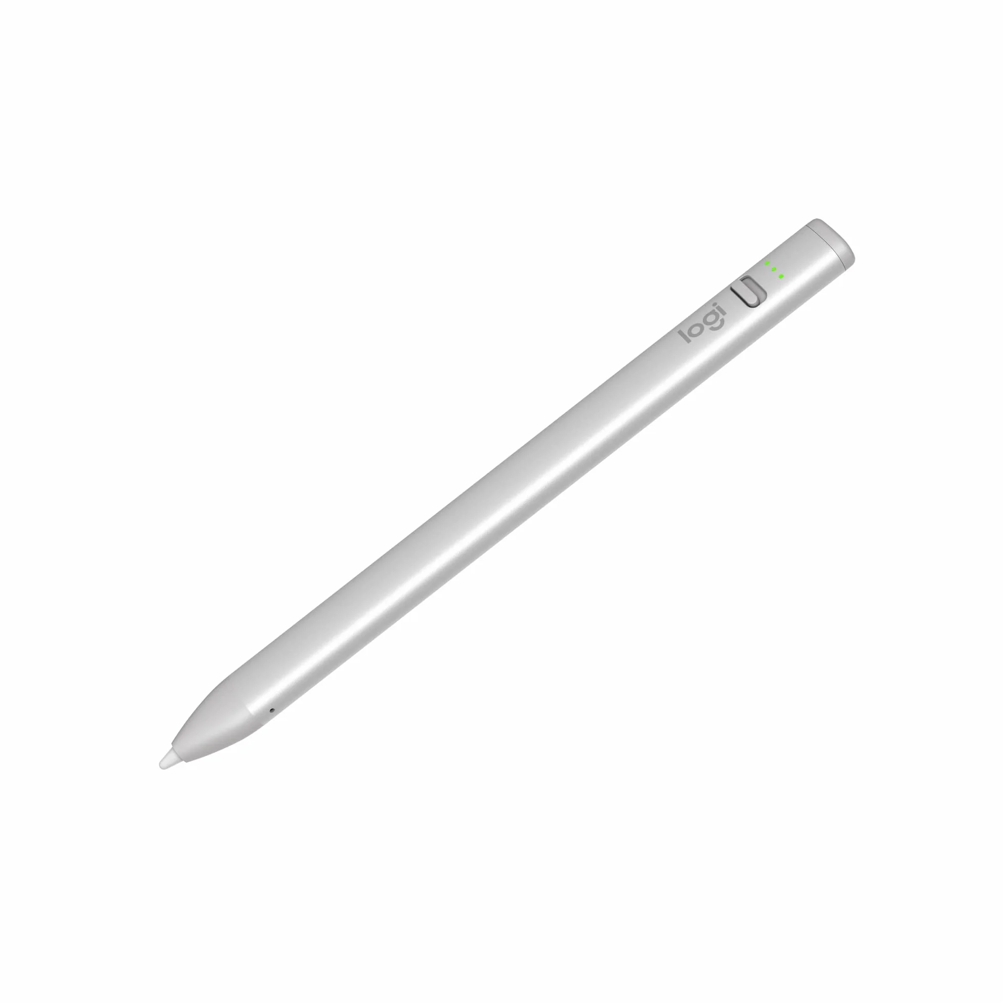 Logitech Crayon, lápiz Digital para iPad (iPads con Puertos USB-C) con tecnología Apple Pencil, precisión de píxel sin demoras y Punta Inteligente dinámica con Carga rápida USB-C - Plata