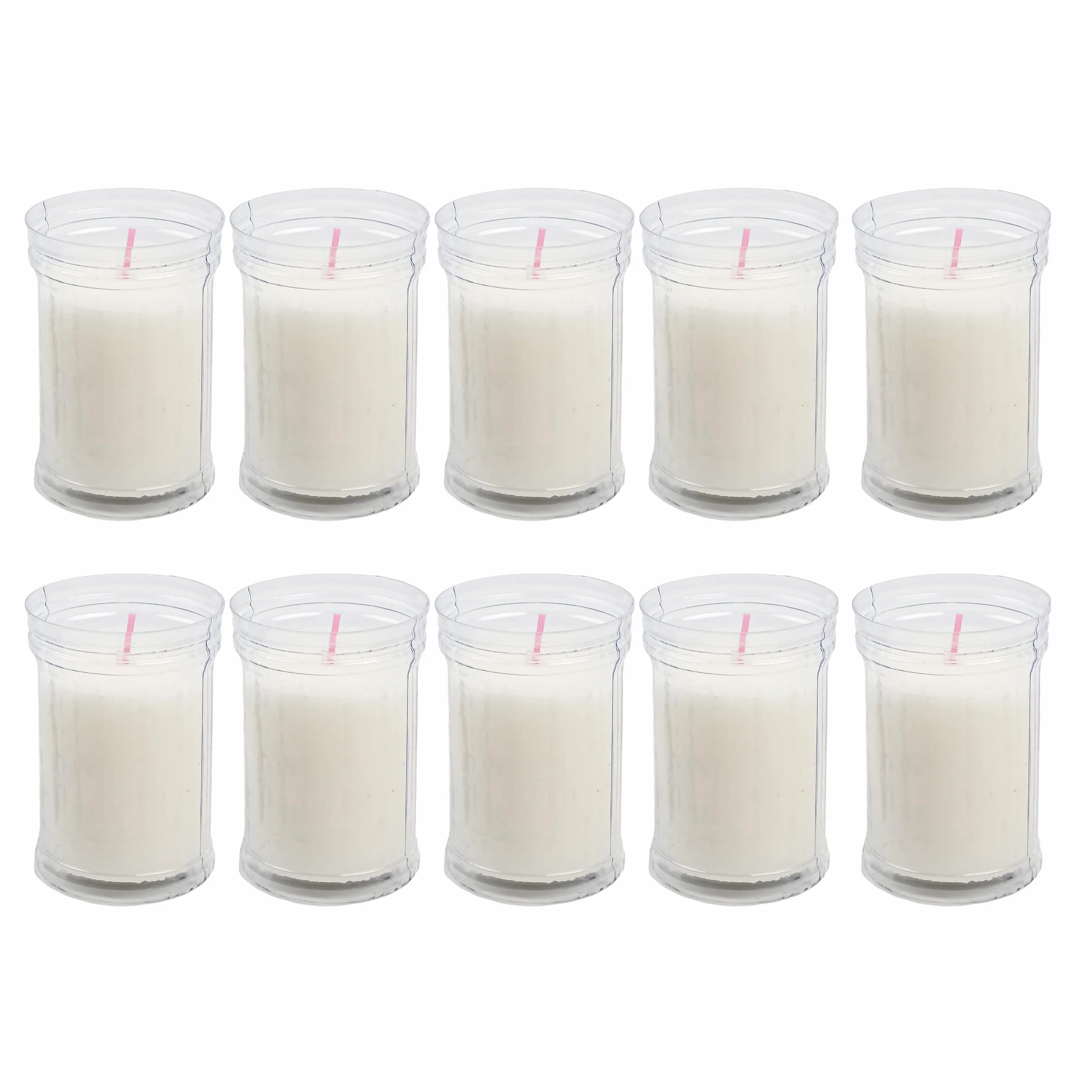 H HANSEL HOME Velón Votivo Blanco 9 x 6 cm Pack 10