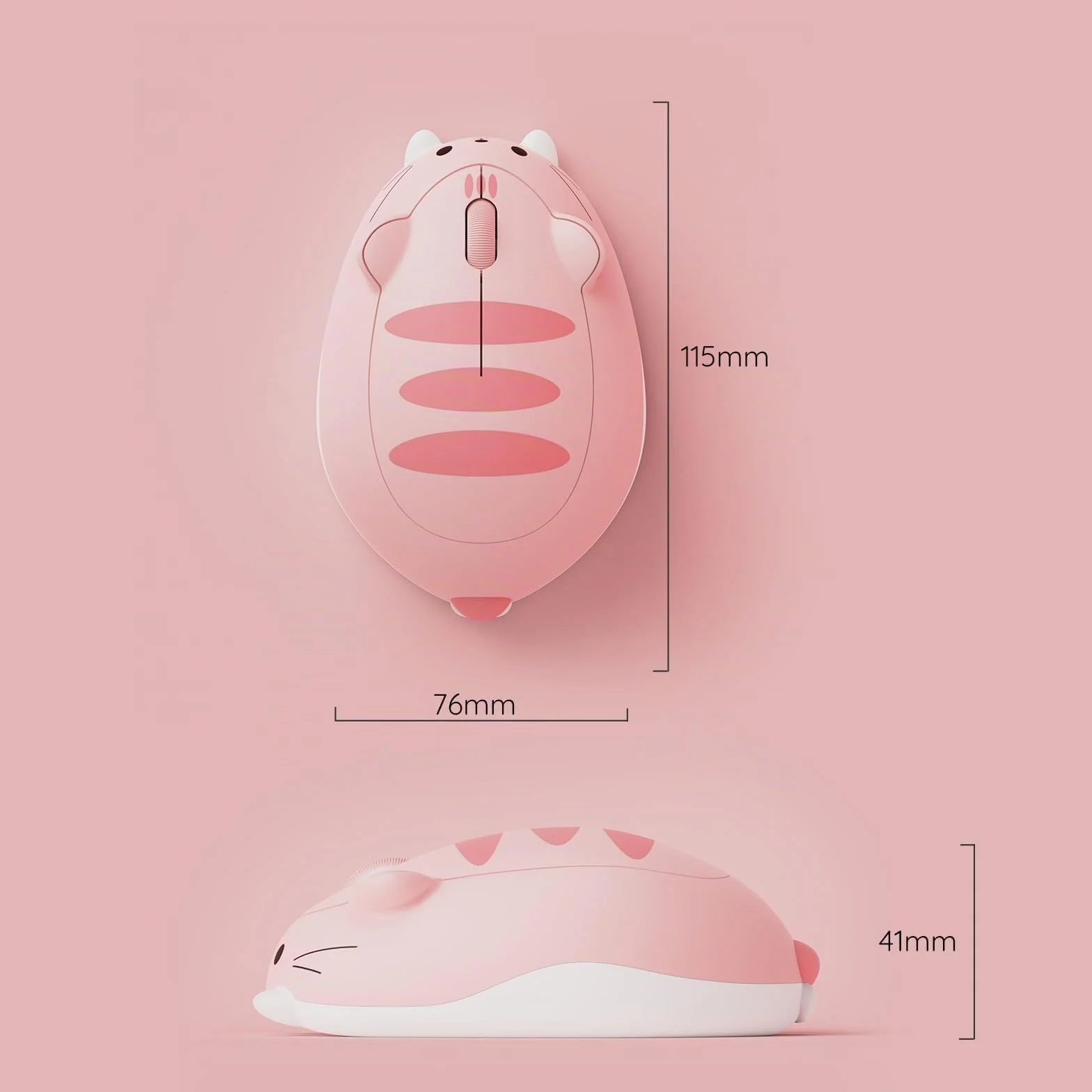 Akko Ratón Inalámbrico Gato Rosa Bluetooth Clic Silencioso Tri-Mode 3200 dpi | Lindo ratón gato, clic silencioso, Bluetooth 3.0/5.0 y receptor inalámbrico USB-A para ordenador portátil y escritorio