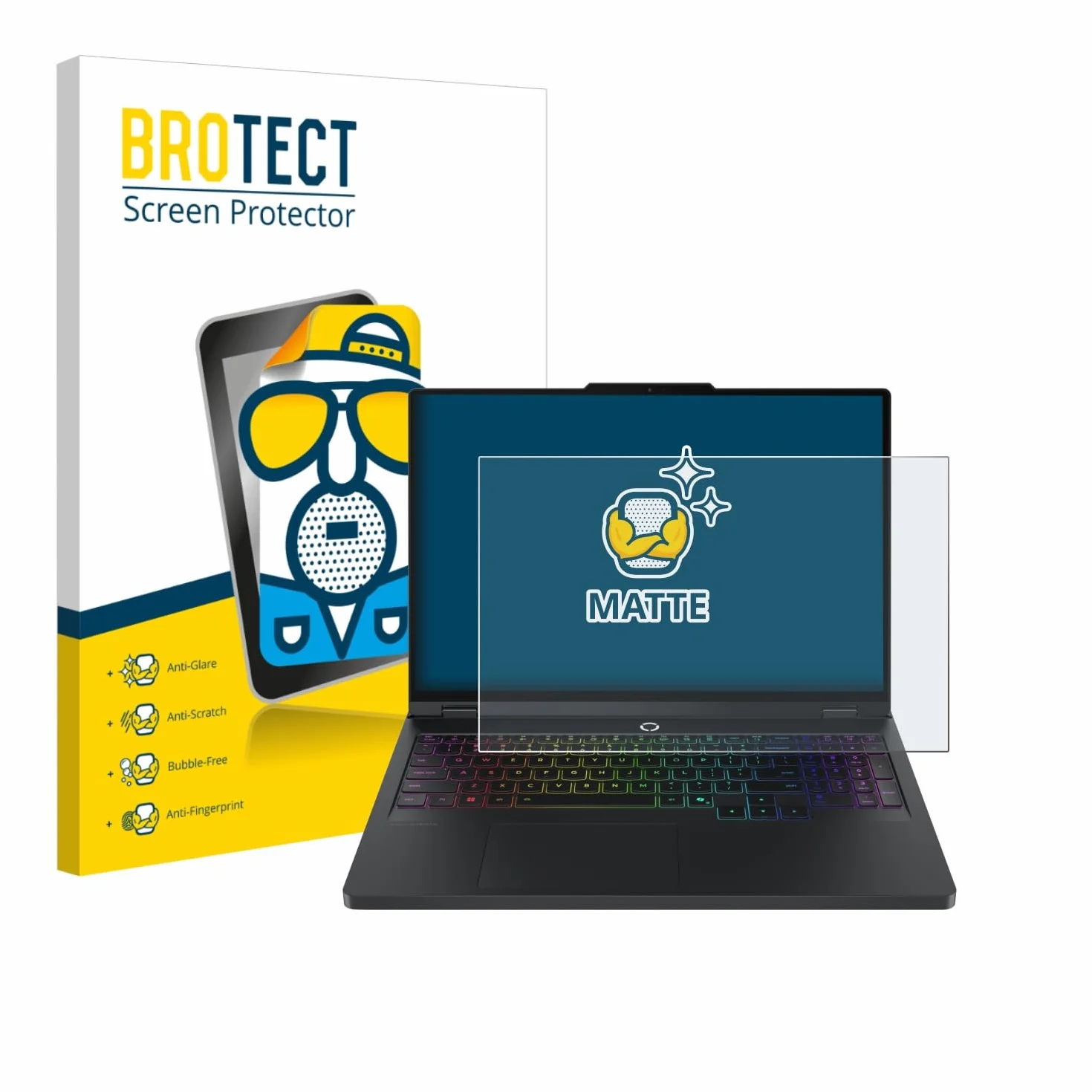 BROTECT Protector Pantalla Anti-Reflejos para Lenovo Legion Pro 5 Gen 10 16" Película Mate Anti-Huellas