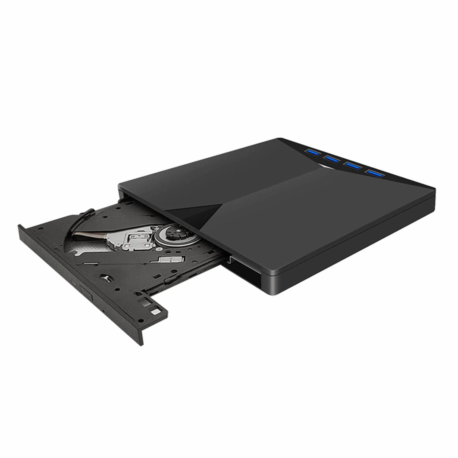 Grabadora de CD Tipo C 3, 0, Unidad de VCD Externa, Compatible con Reproductor de Tarjetas TF, grabadora 7 en 1, Unidad de Disco óptico