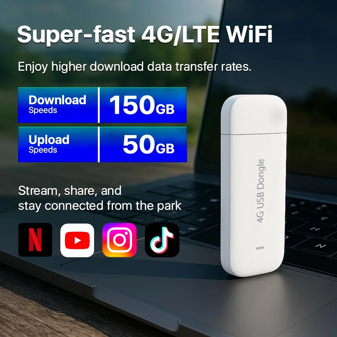 Huawei 4G USB Stick E3372 – 150Mbps de Conexión Inalámbrica
