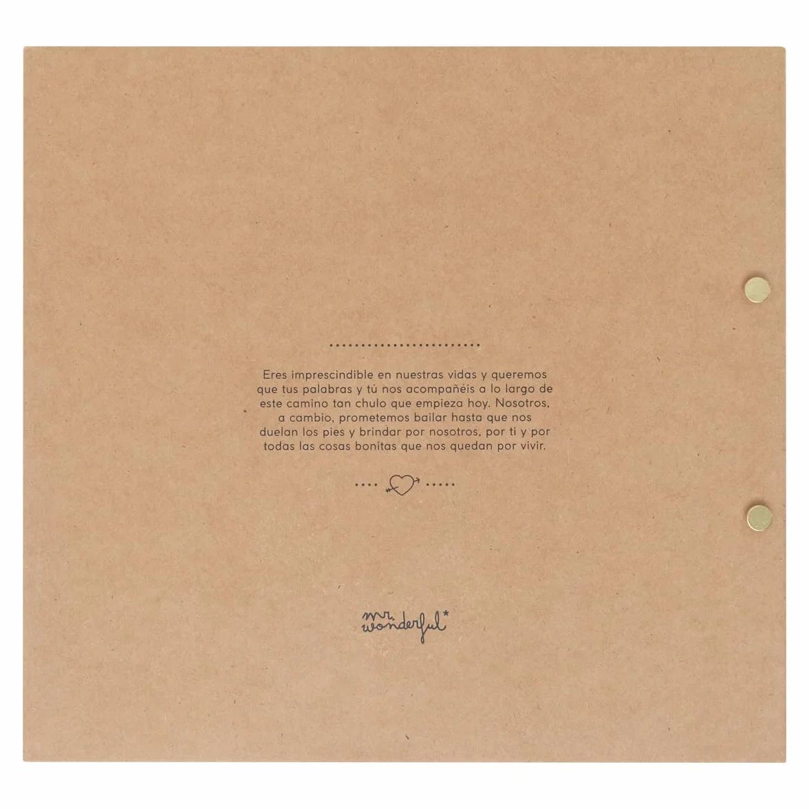 Mr. Wonderful Libro de firmas de boda Iconic 64 páginas