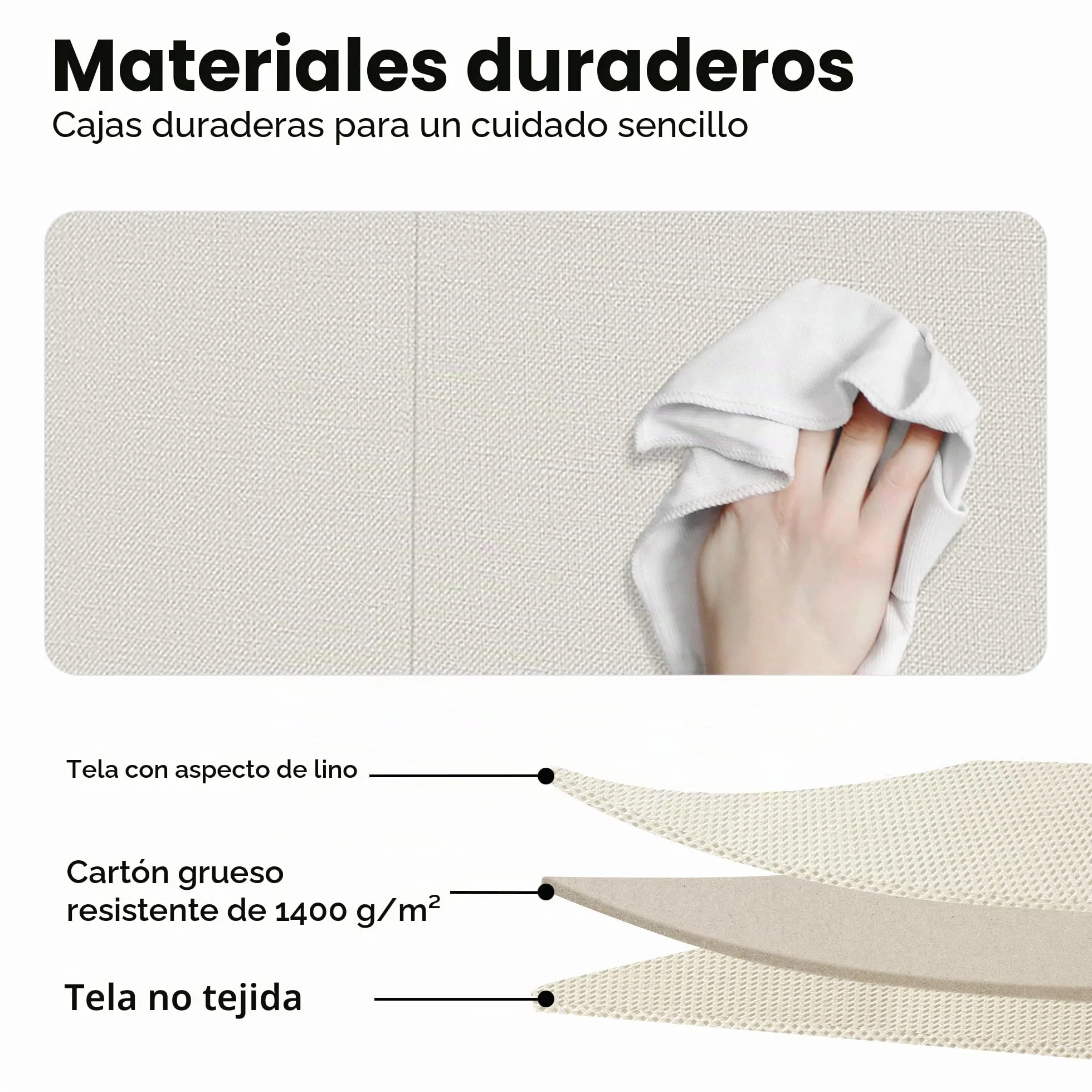 Organizador Juguetes Baul Infantil Caja Almacenaje Marrón Claro