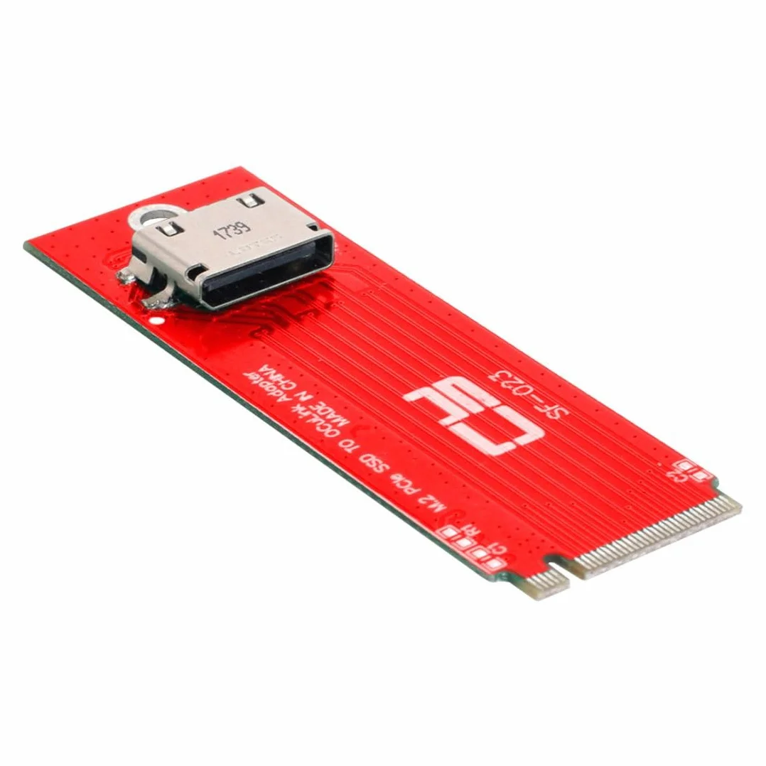 chenyang Oculink SFF-8612/8611 a PCI-E 4.0 NVME M.2 M-Key - Adaptador de host compatible con 2230/2260 mm para U.2 SSD y eGPU