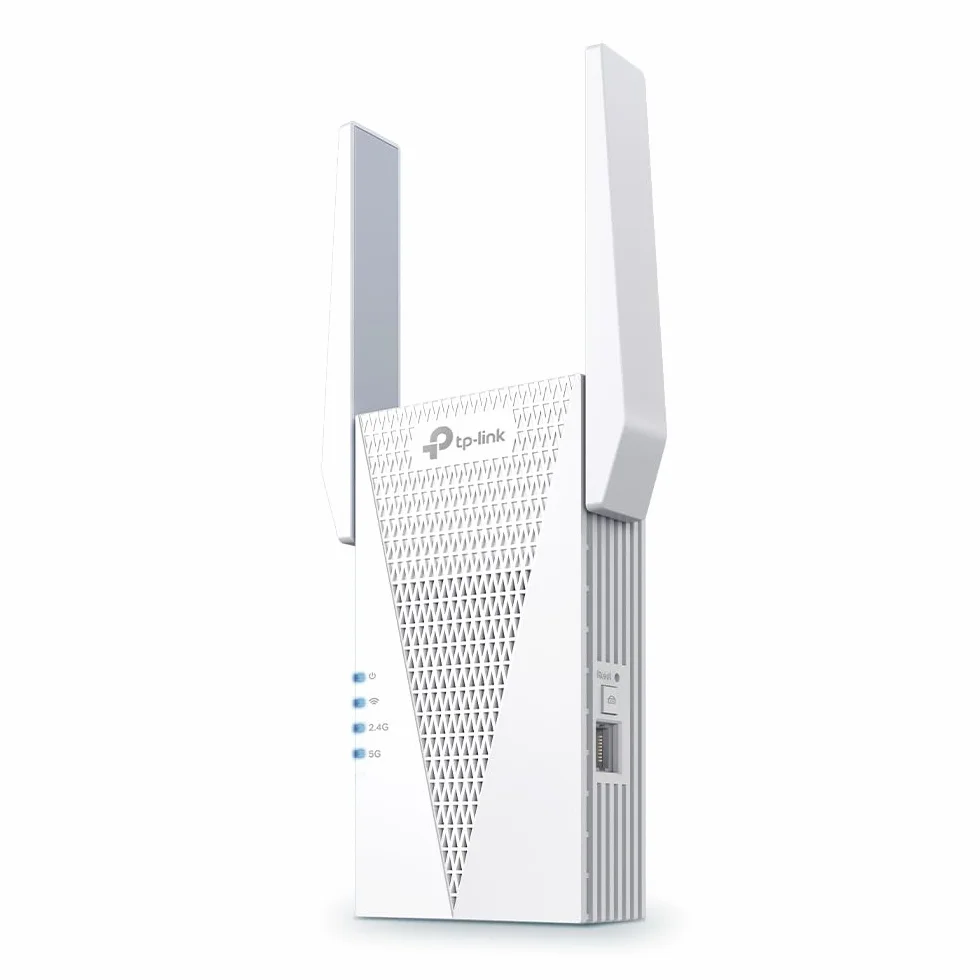 TP-Link RE715X - Repetidor WiFi 6 AX3000 Mesh Doble Banda, Amplificador WiFi Alta Velocidad hasta 3000 Mbps, Puerto Gigabit, Compatible OneMesh, Cobertura Total Hogar
